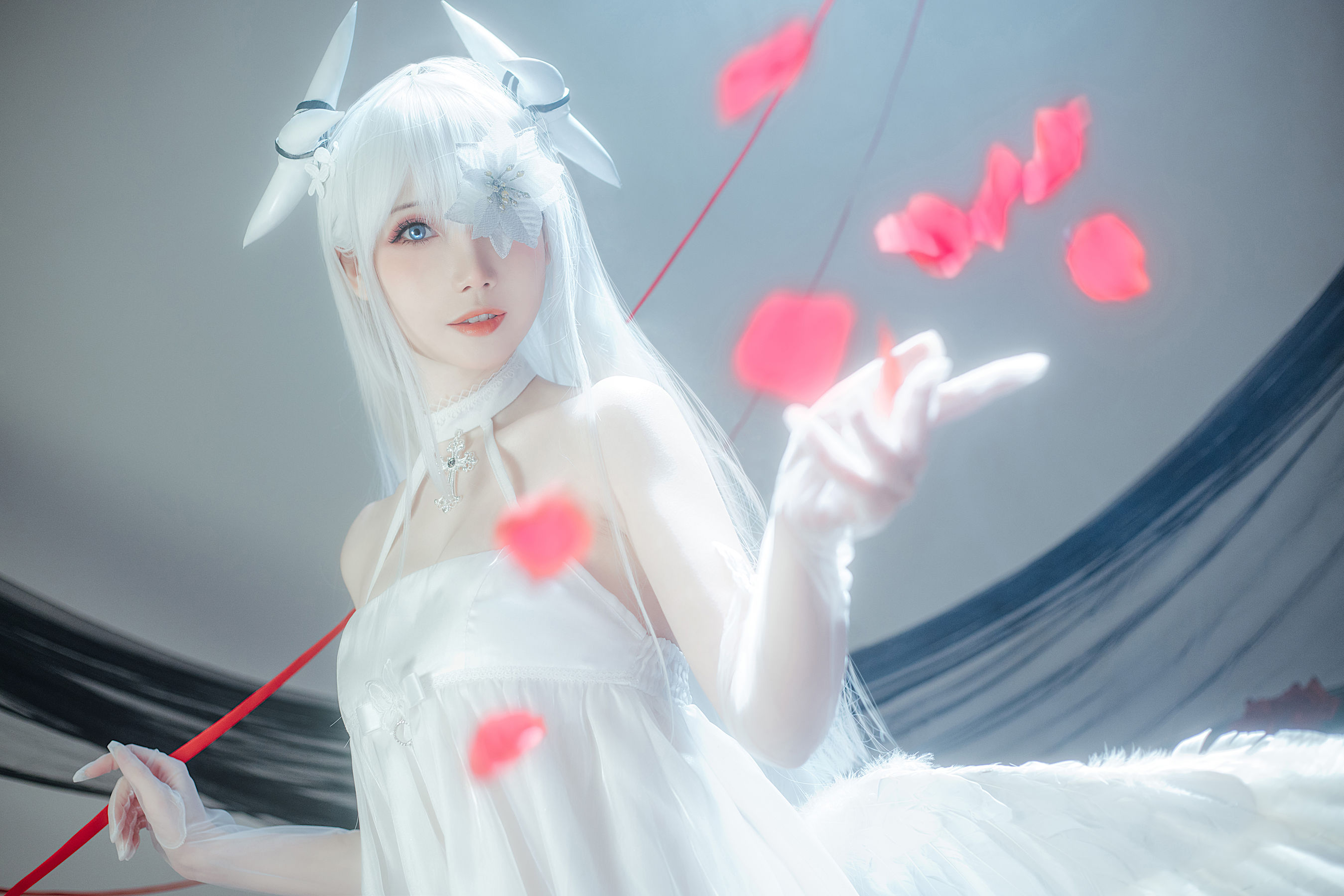 [福利COS] 焖焖碳&Tomoyo酱 - 碧蓝航线 埃姆登 双黑白夜之主