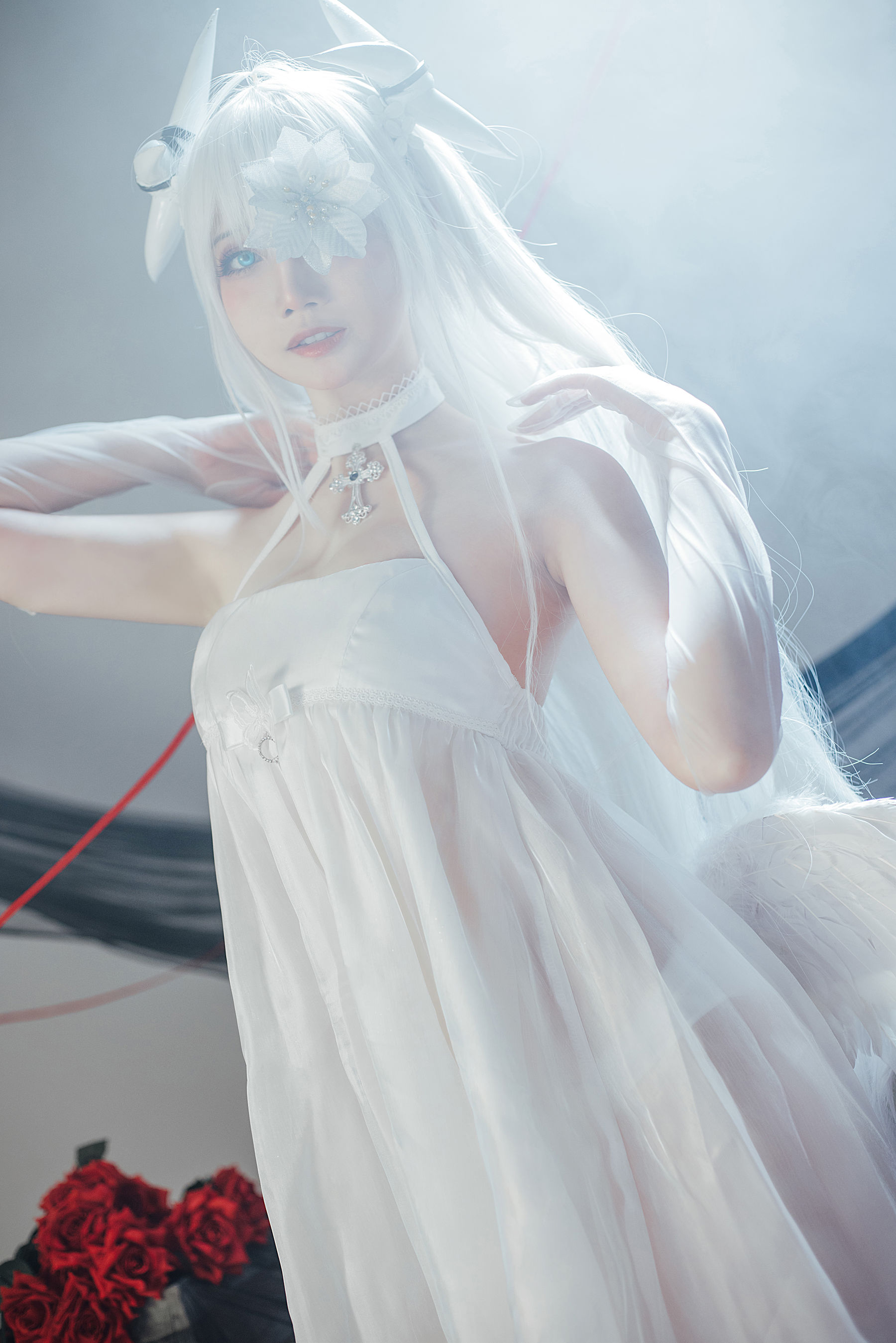 [福利COS] 焖焖碳&Tomoyo酱 - 碧蓝航线 埃姆登 双黑白夜之主
