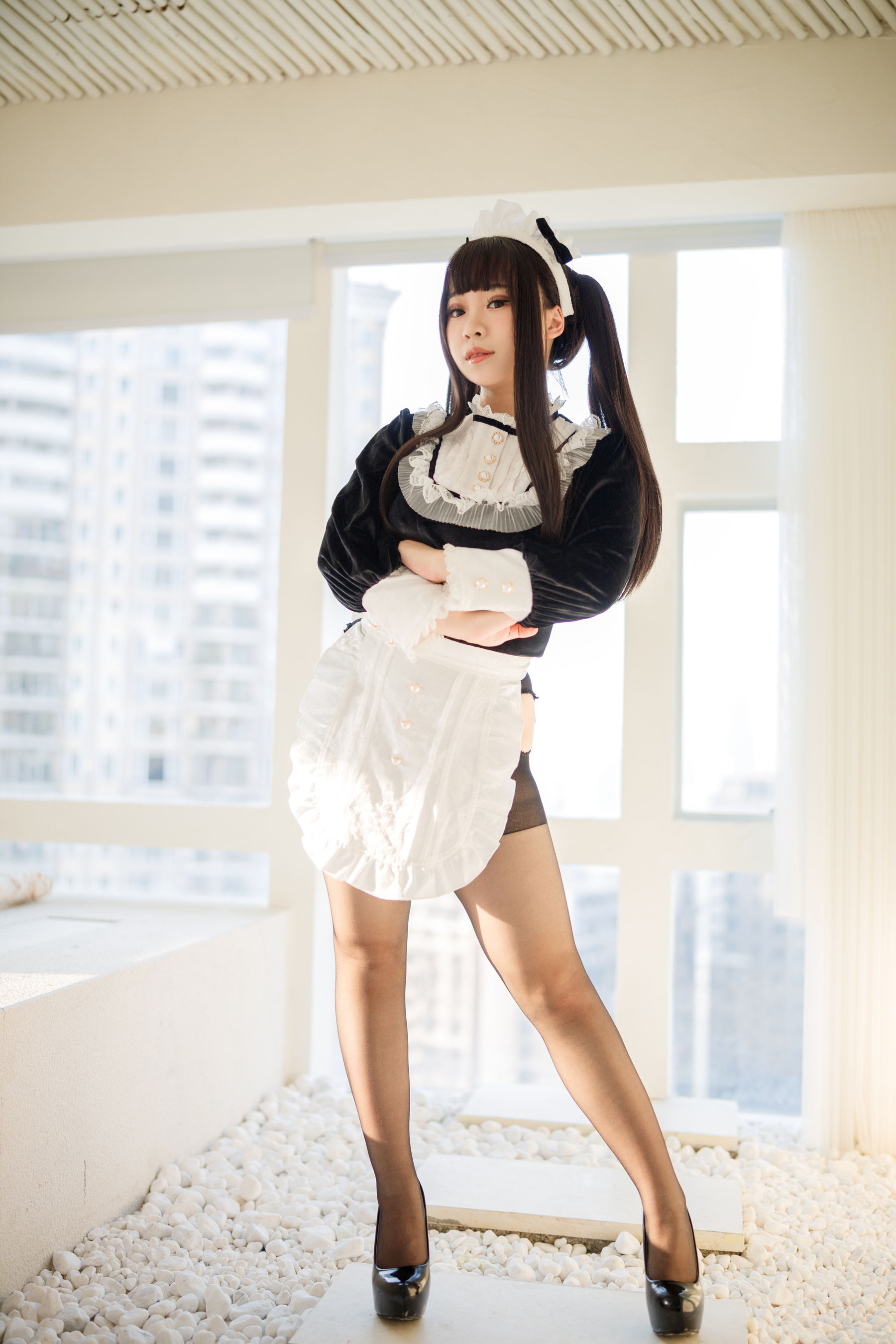 [福利COS] 胡桃猫Kurumineko - 更衣女仆