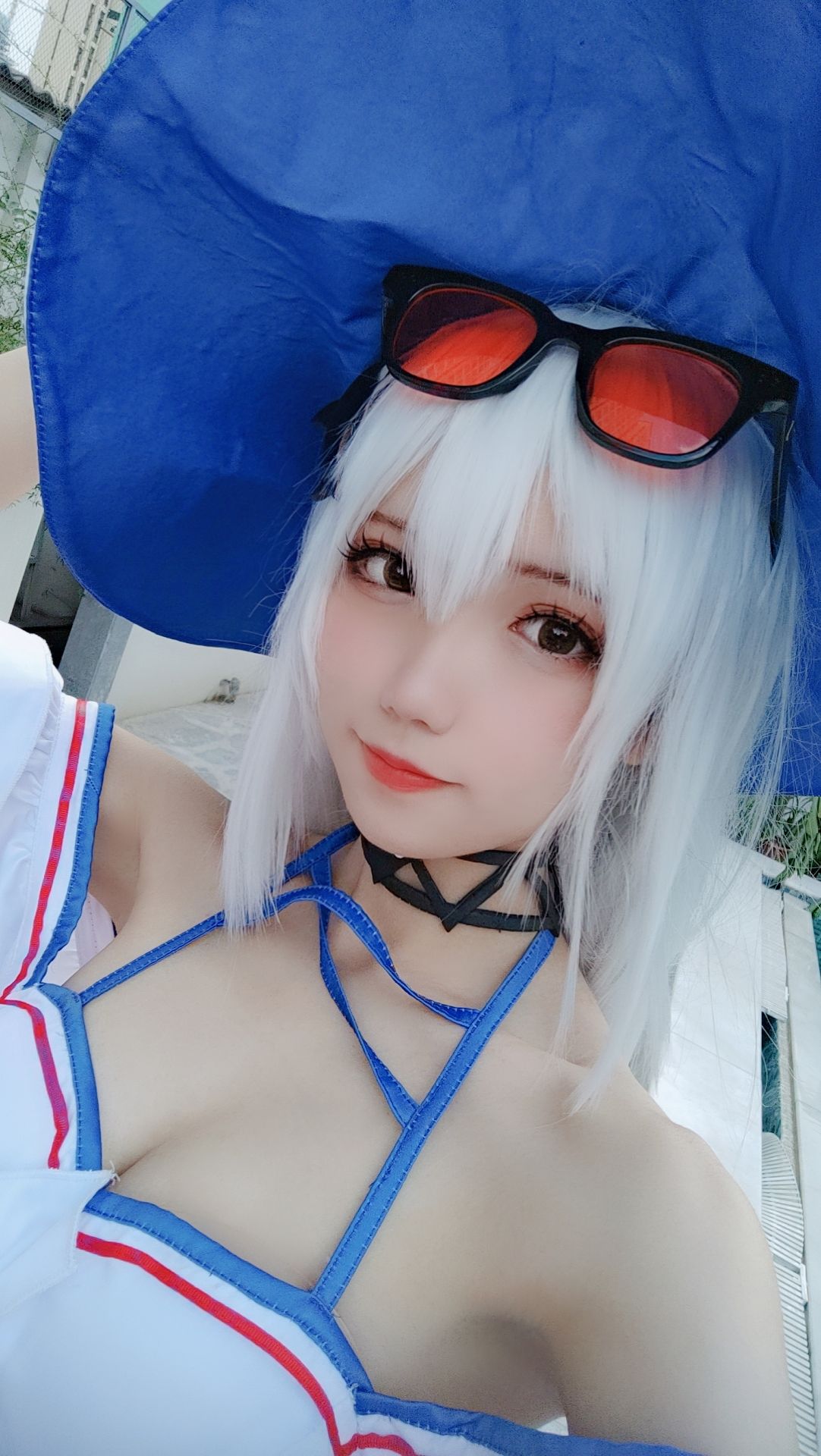 [福利COS] 花柒Hana - 斯卡蒂泳装