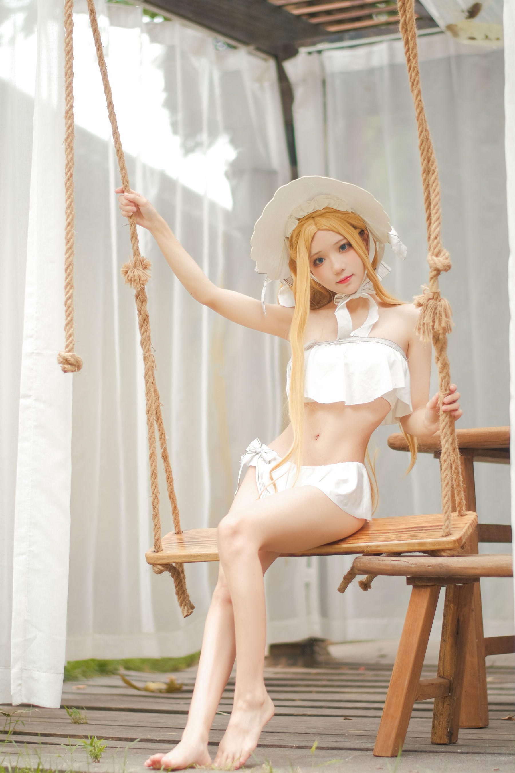 [福利COS] 花柒Hana - 阿比泳装
