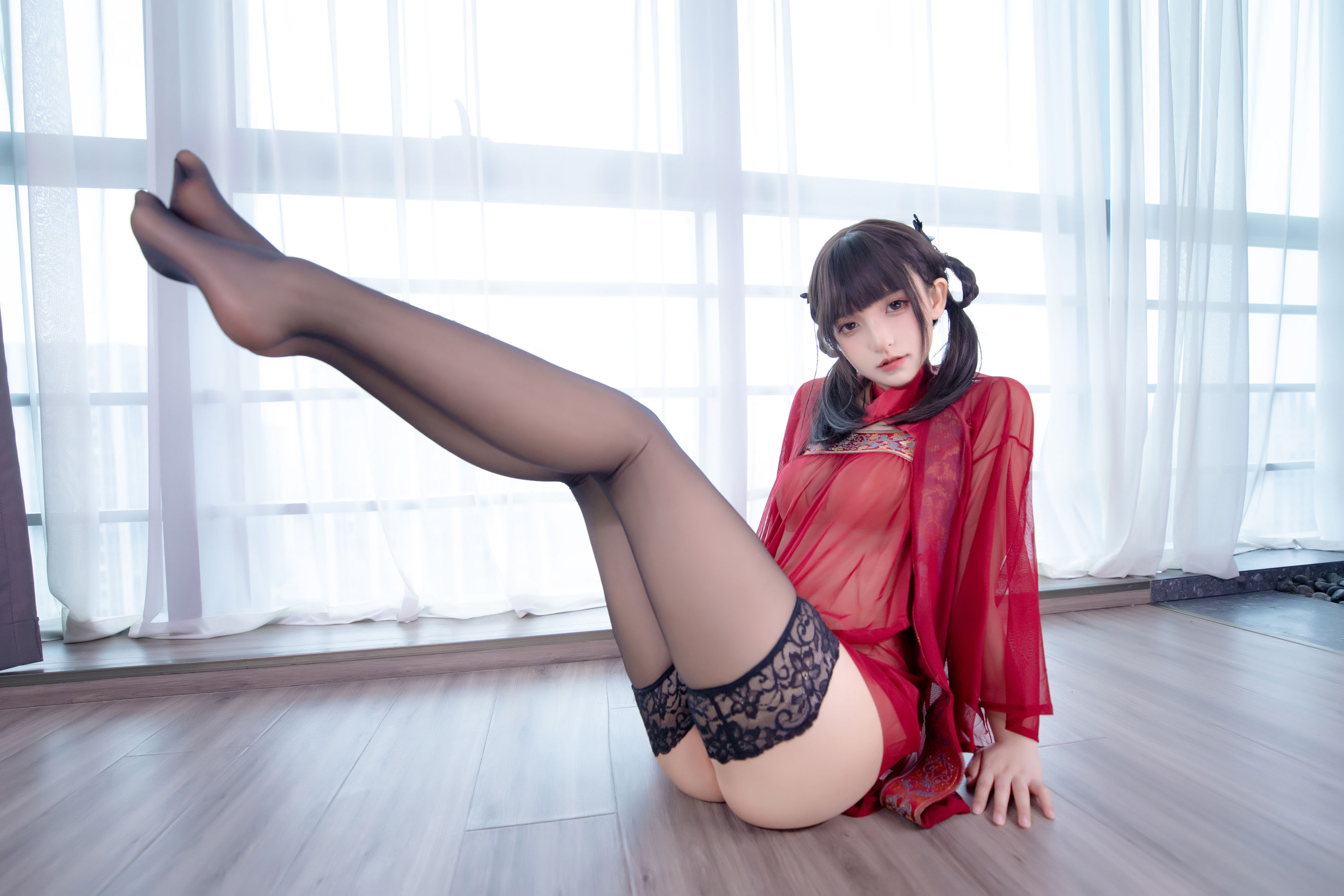 [福利COS] 萝莉神楽板真冬 之唐宫魅影