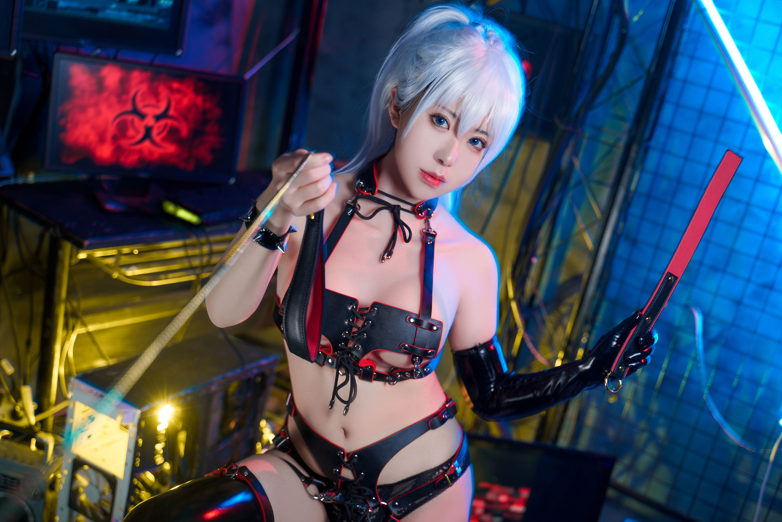 [福利COS] 虎森森 - 皮革女王