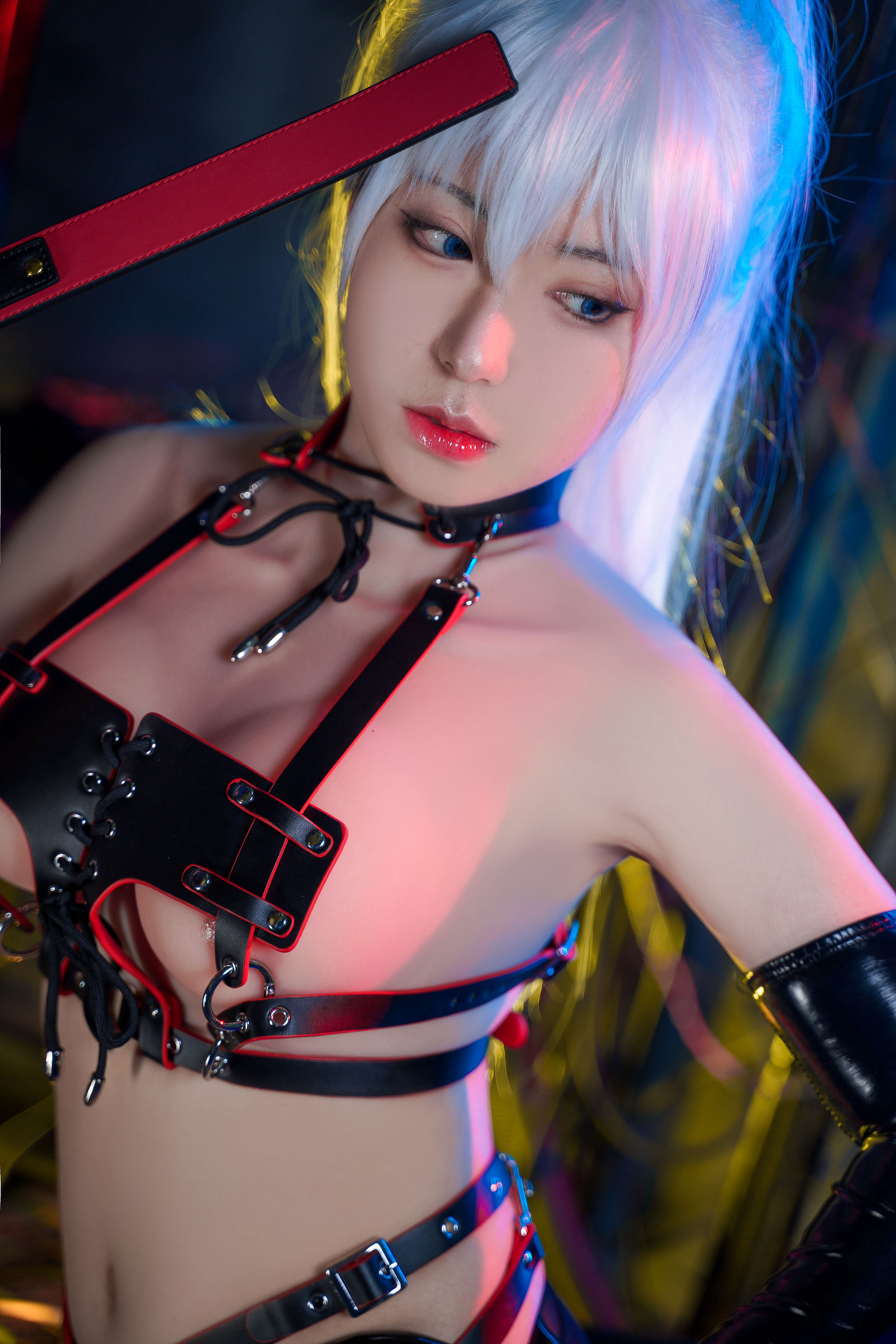 [福利COS] 虎森森 - 皮革女王