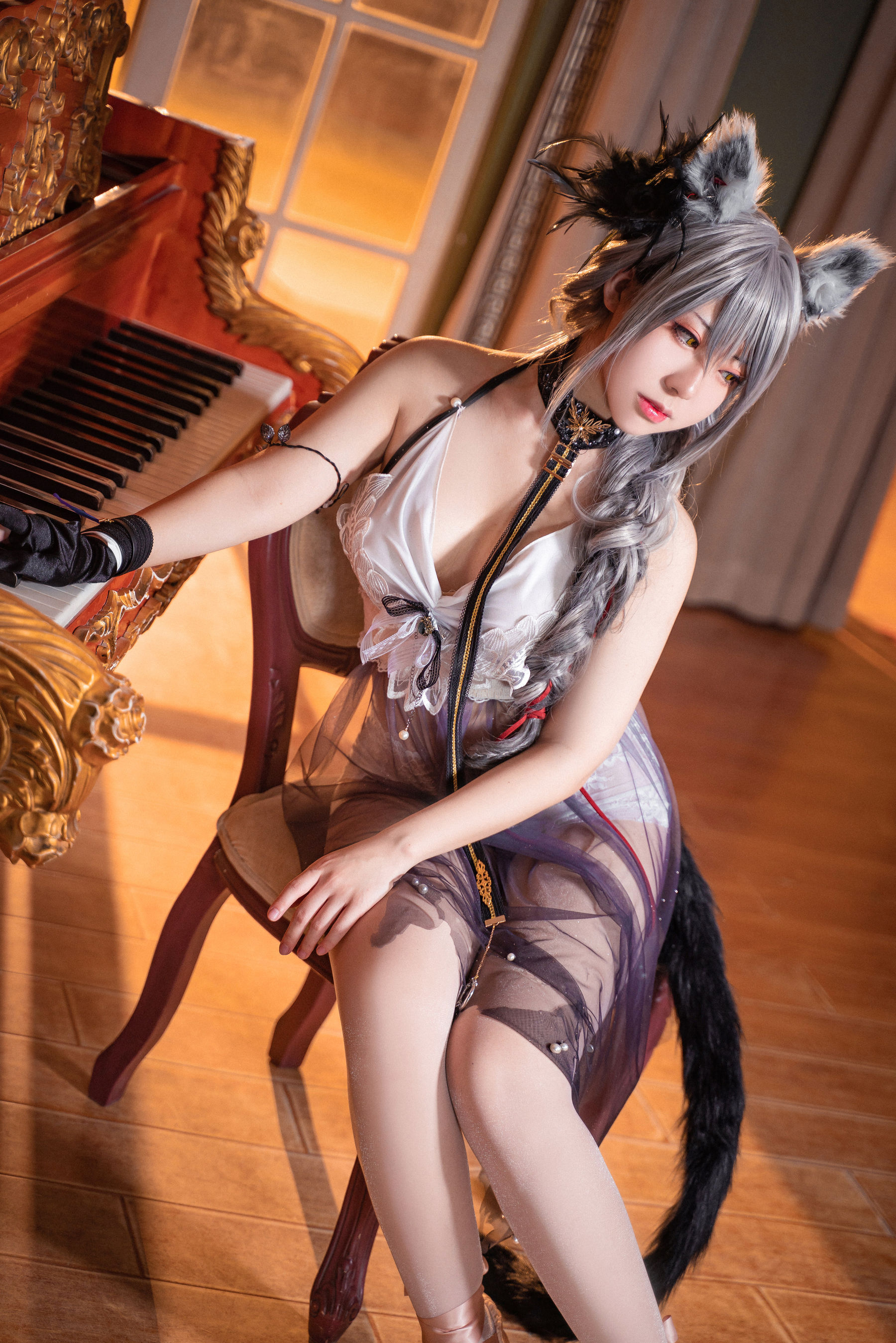 [福利COS] 虎森森 - 黑芭蕾