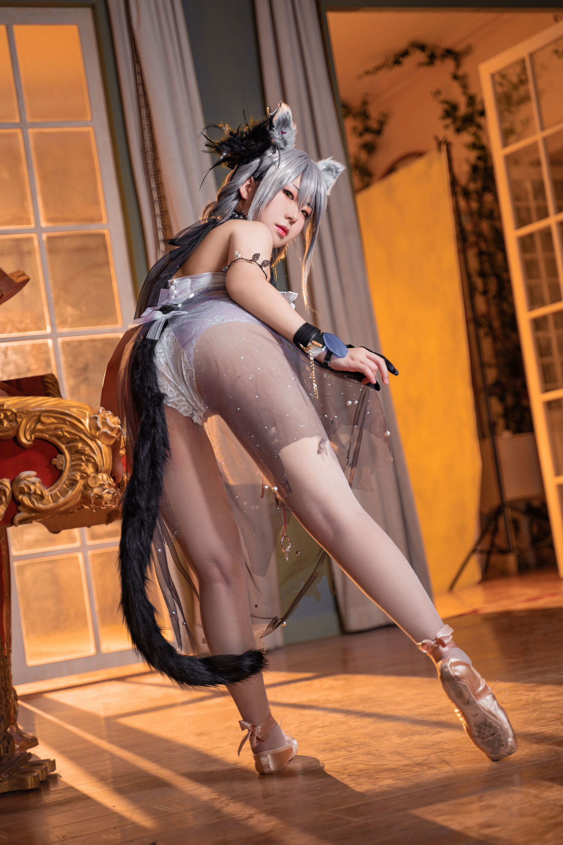 [福利COS] 虎森森 - 黑芭蕾