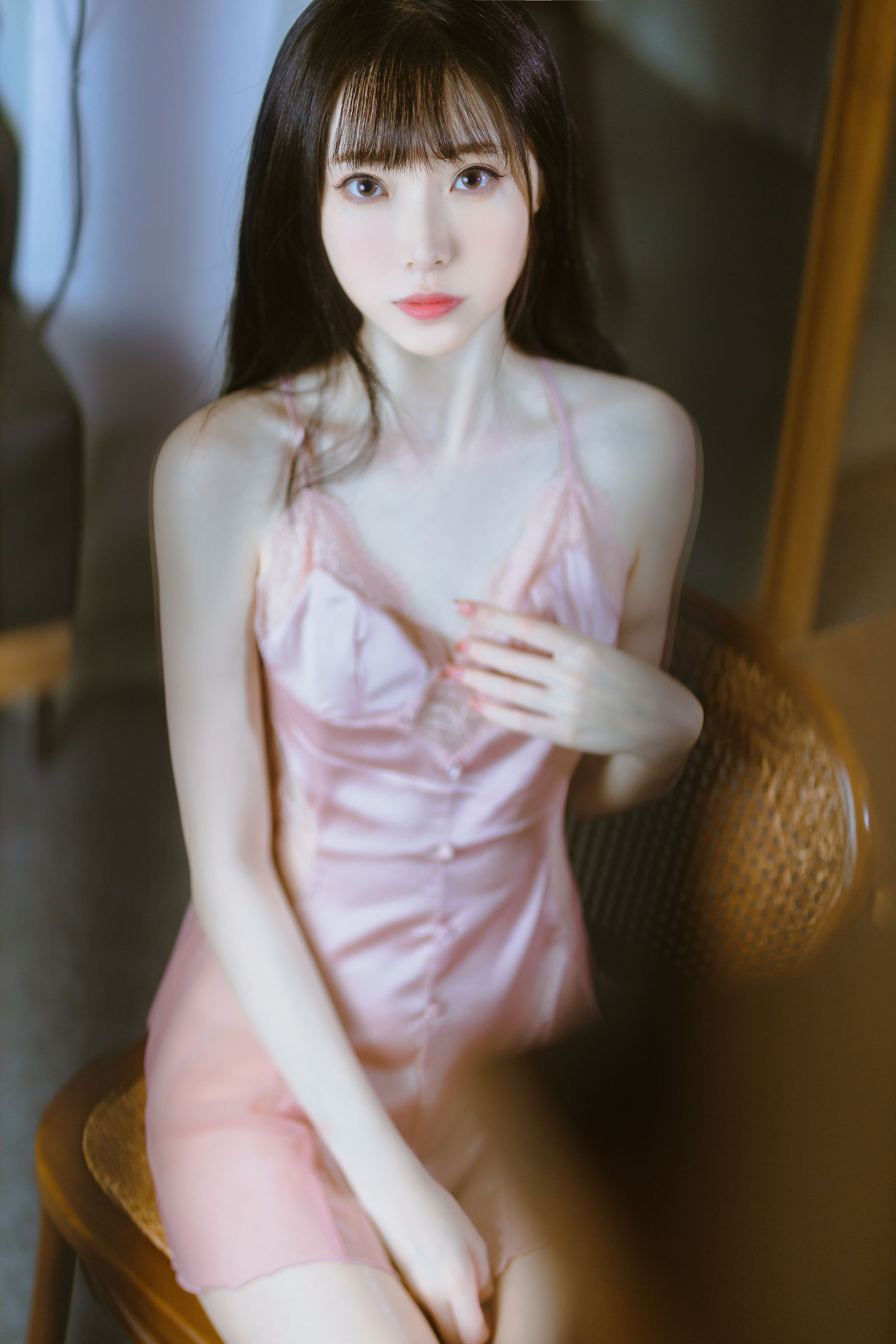 [福利COS] 许岚(叁月life) - 半透粉纱