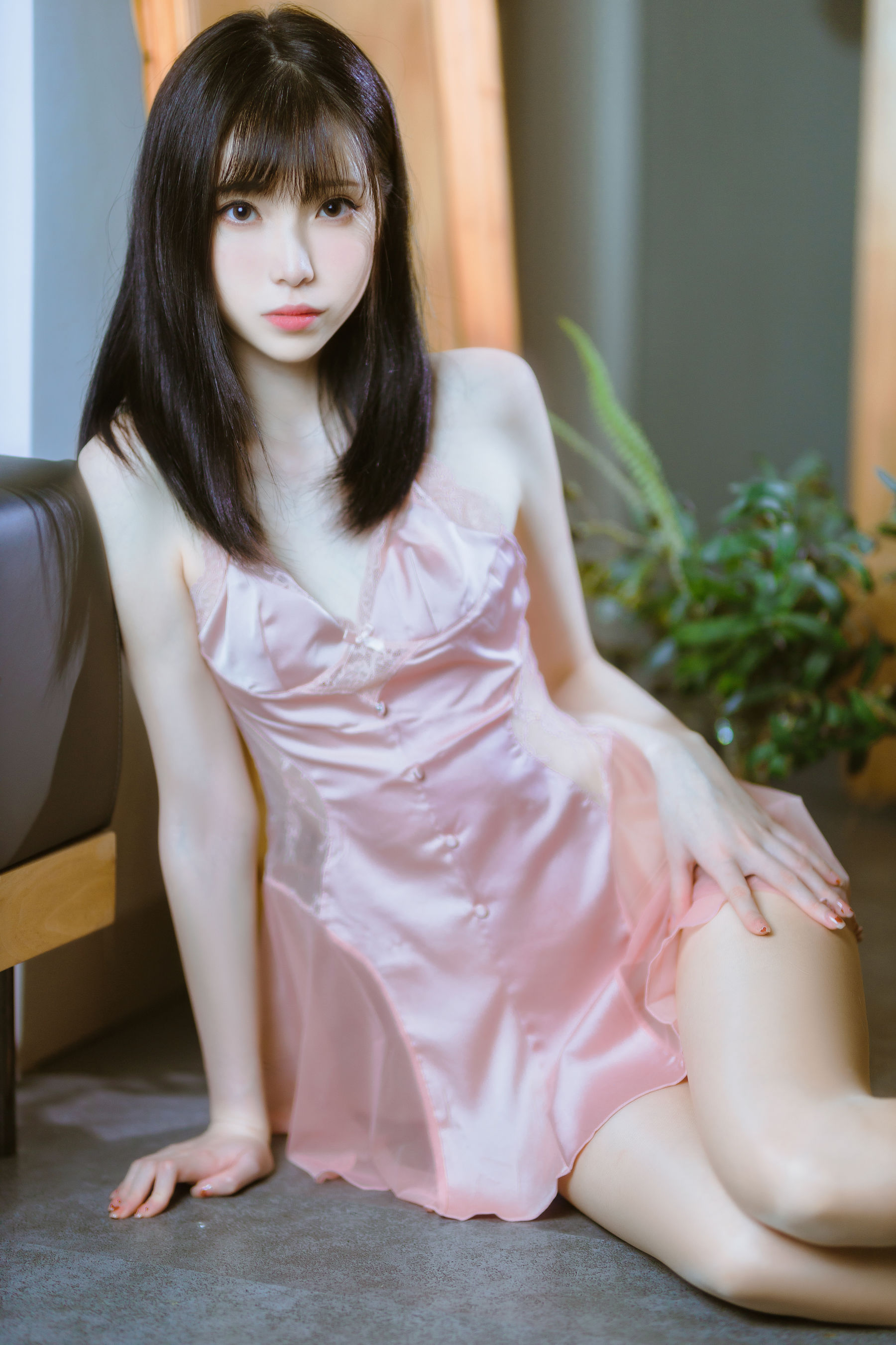 [福利COS] 许岚(叁月life) - 半透粉纱