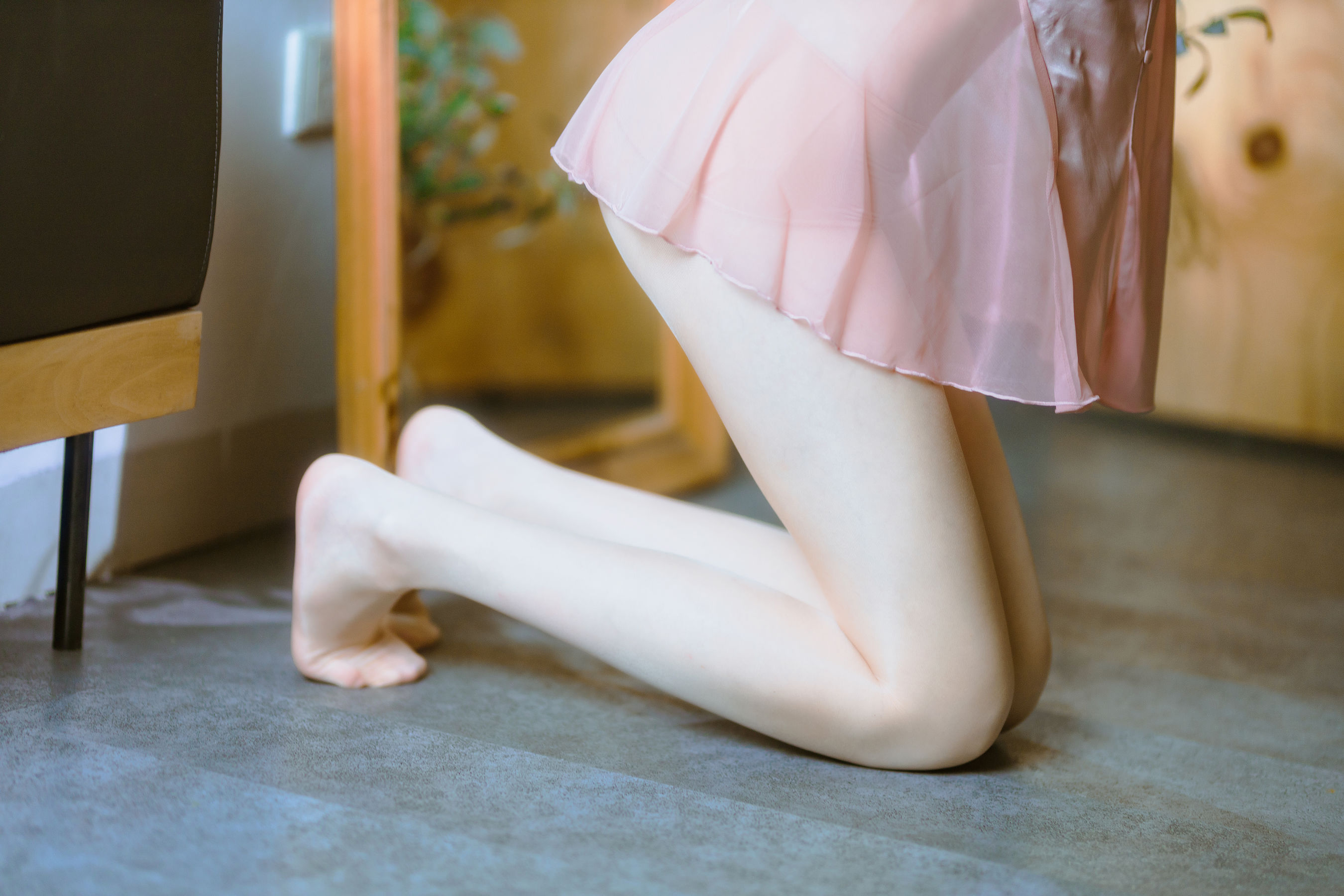 [福利COS] 许岚(叁月life) - 半透粉纱