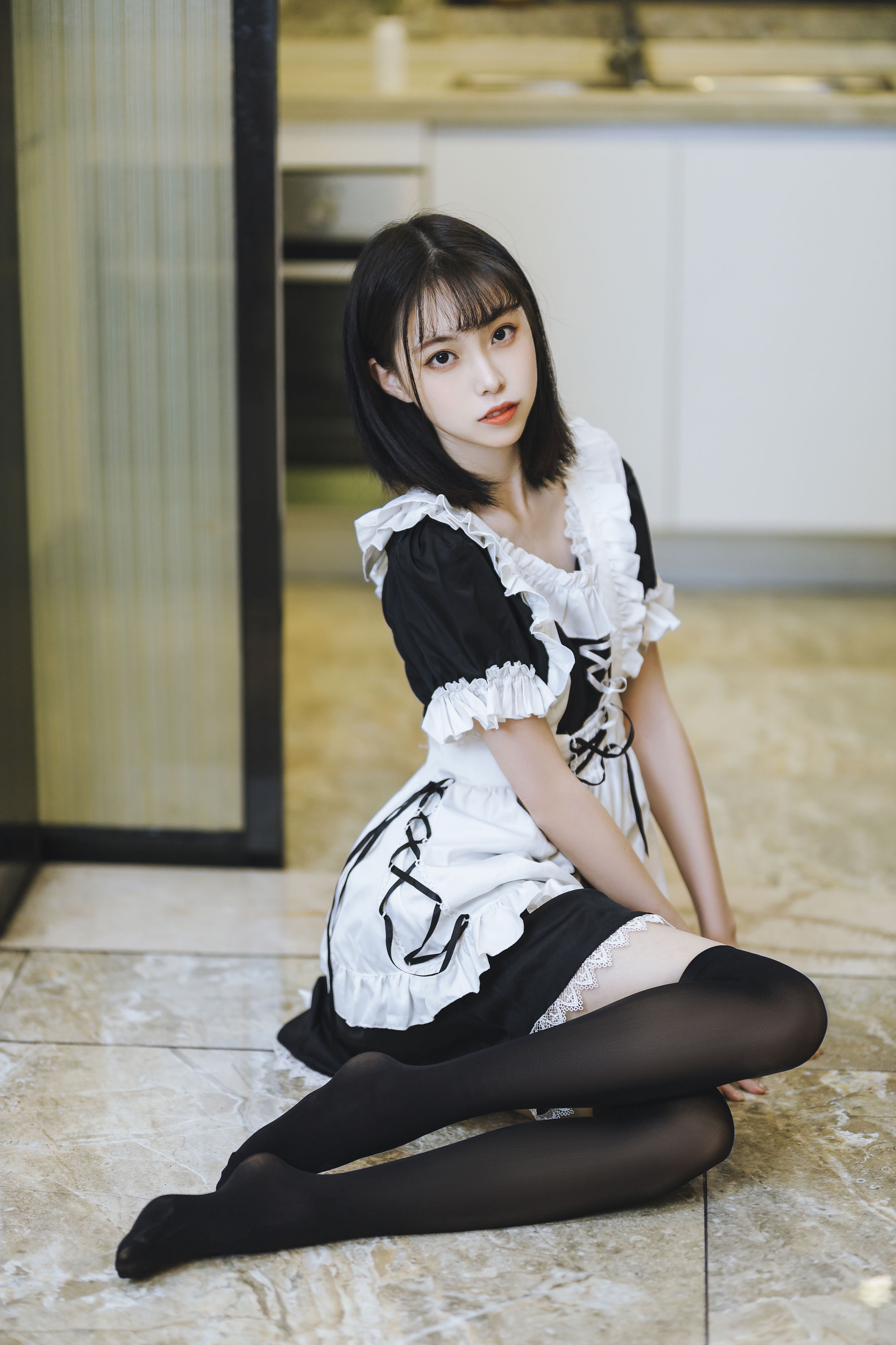 [福利COS] 许岚(叁月life) - 短裙女仆