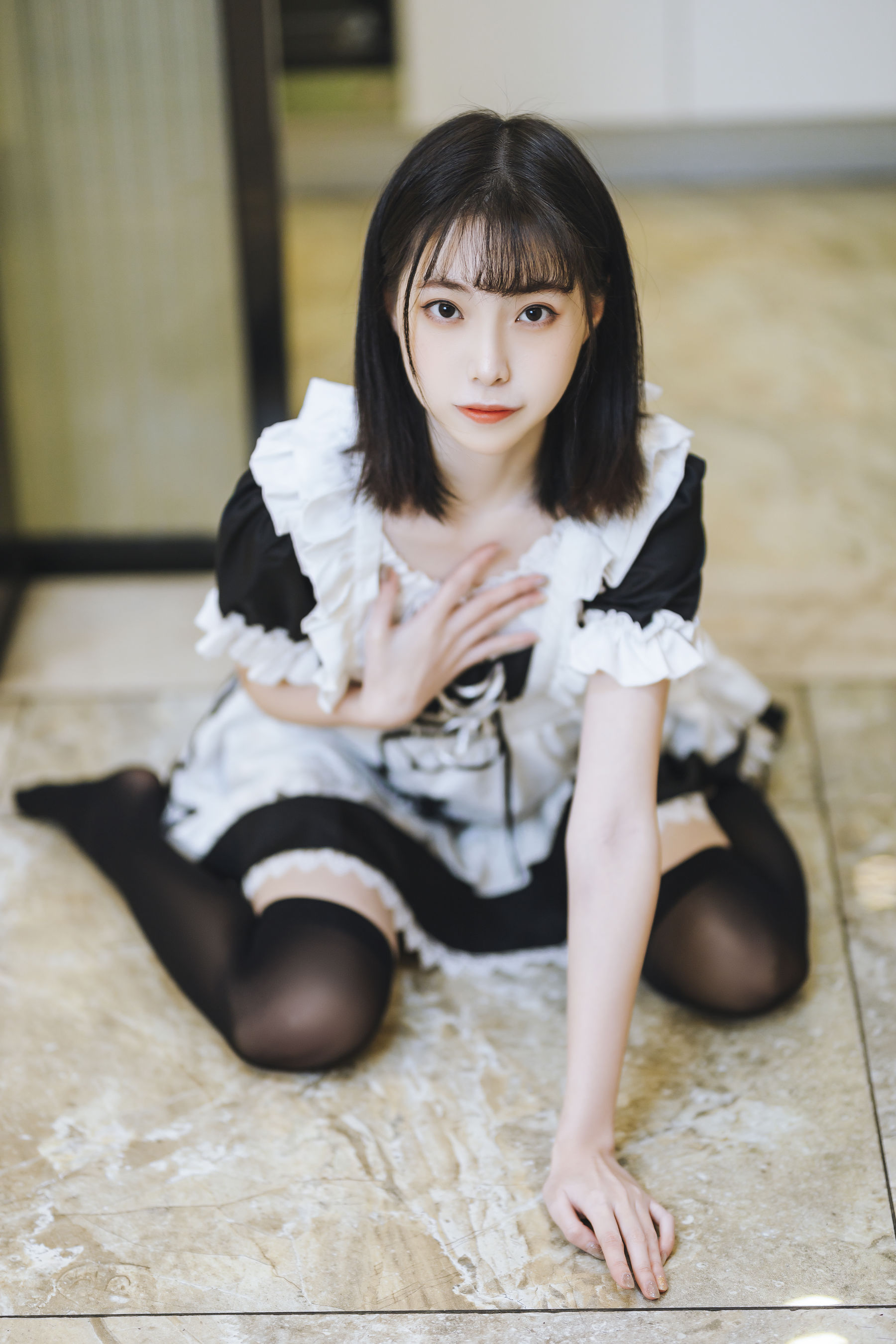[福利COS] 许岚(叁月life) - 短裙女仆