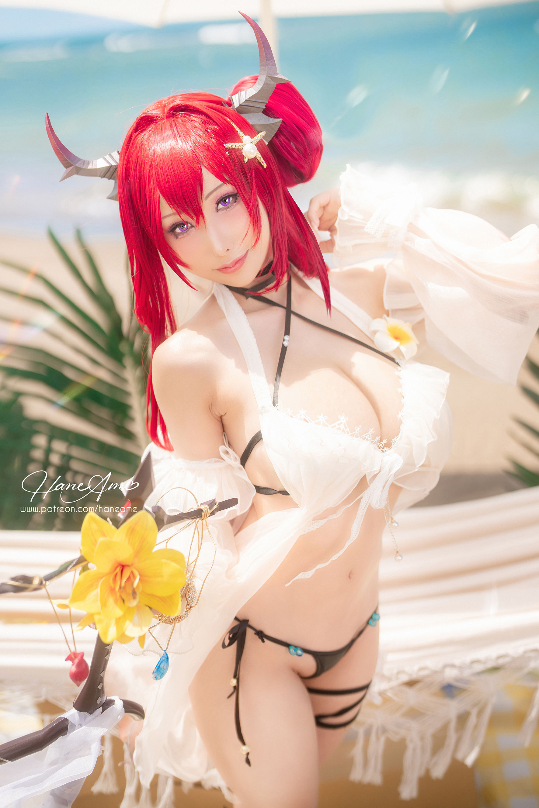 [福利COS] Hane Ame 雨波写真 - Arknights Surtr 泳裝