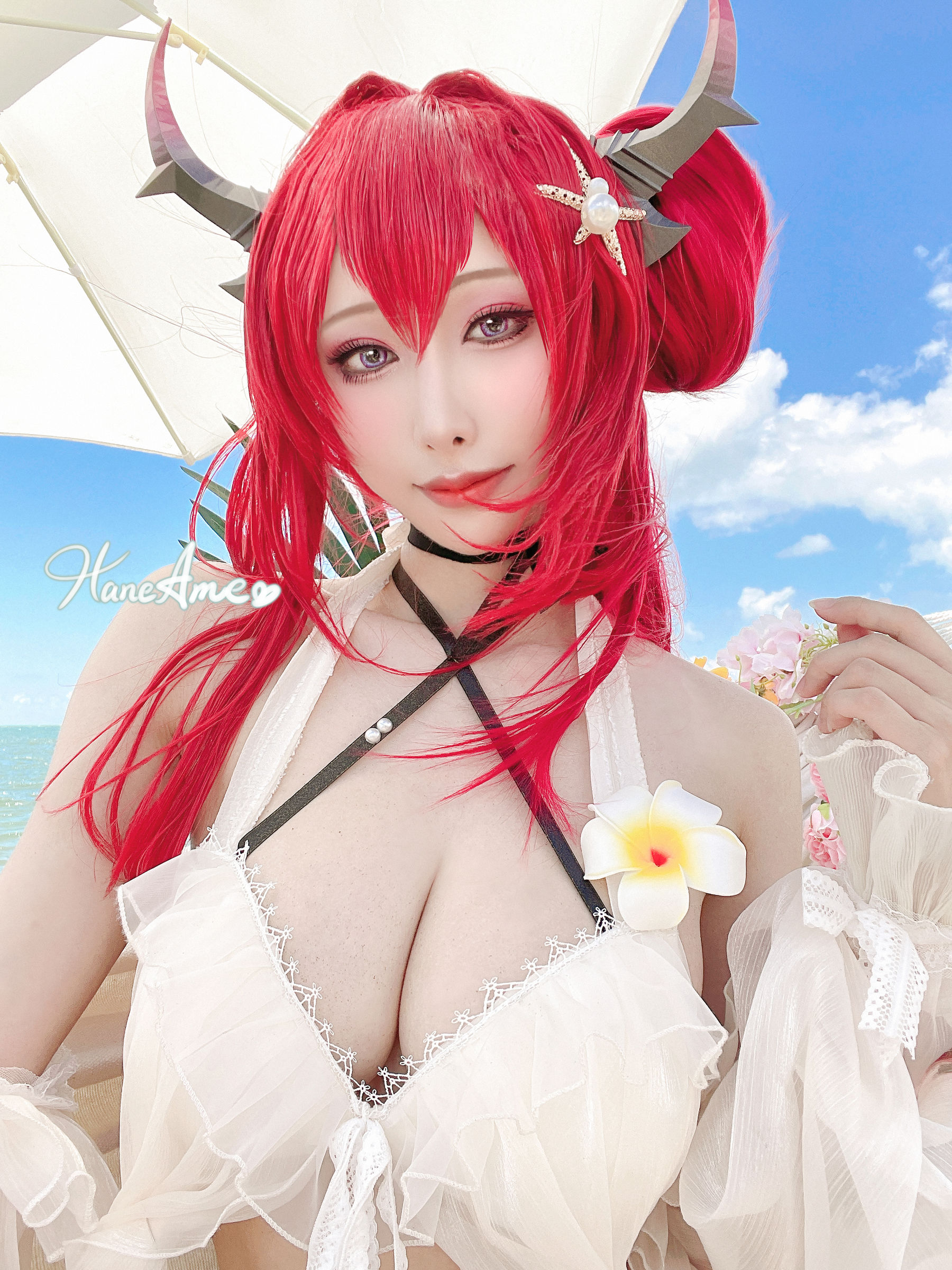 [福利COS] Hane Ame 雨波写真 - Arknights Surtr 泳裝