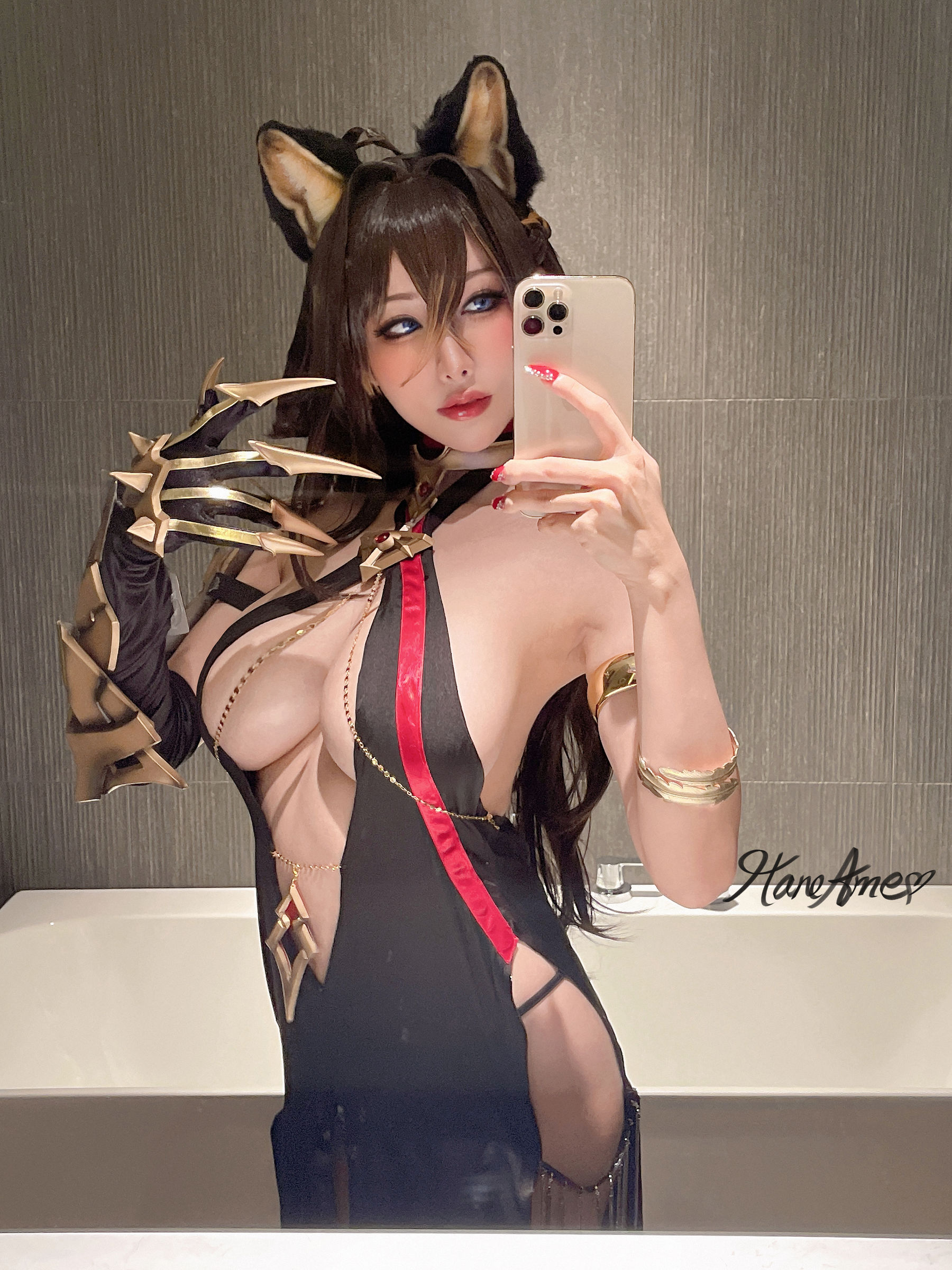 [福利COS] Hane Ame 雨波写真 - Genshin Impact Dehya 德哈雅