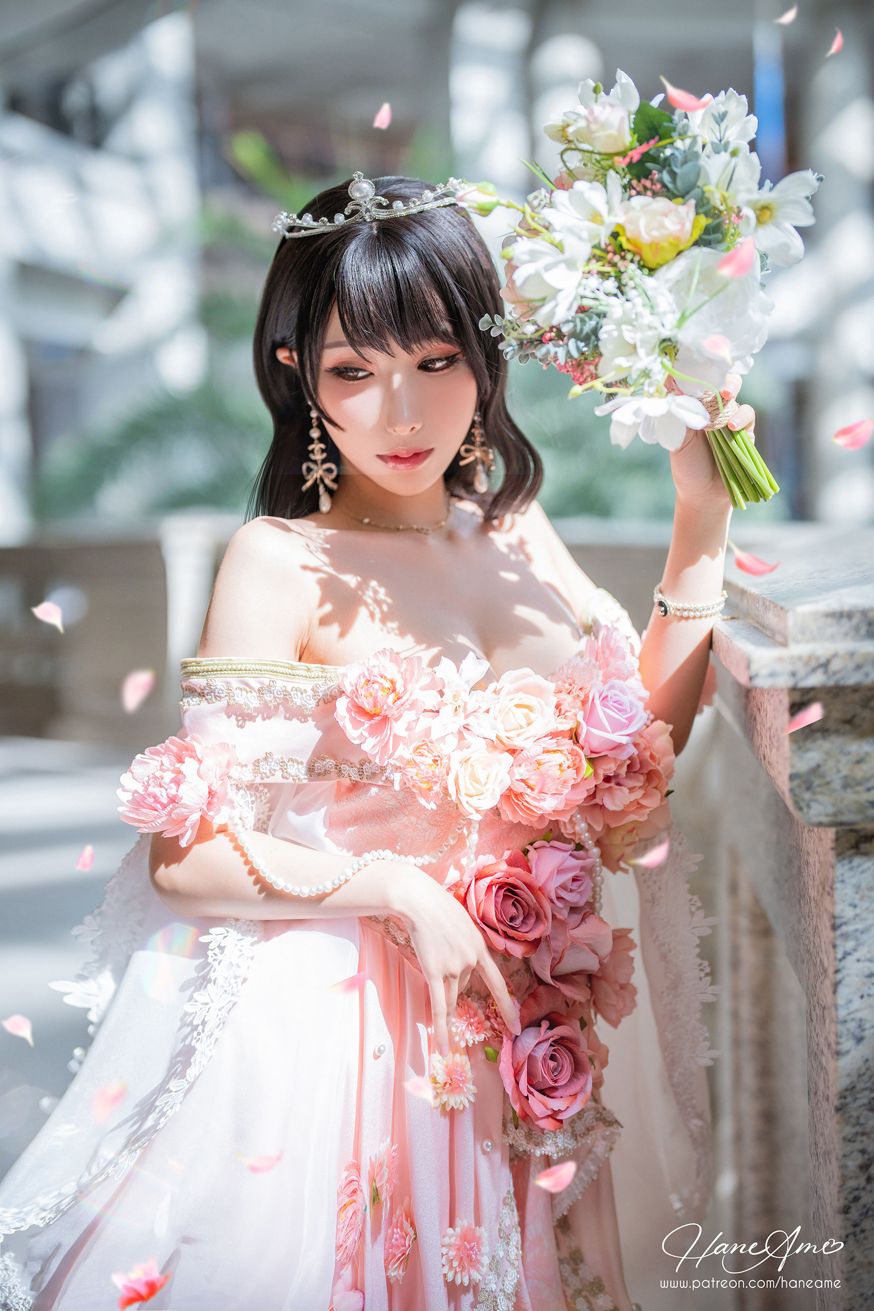 [福利COS] Hane Ame 雨波写真 - 生日礼服
