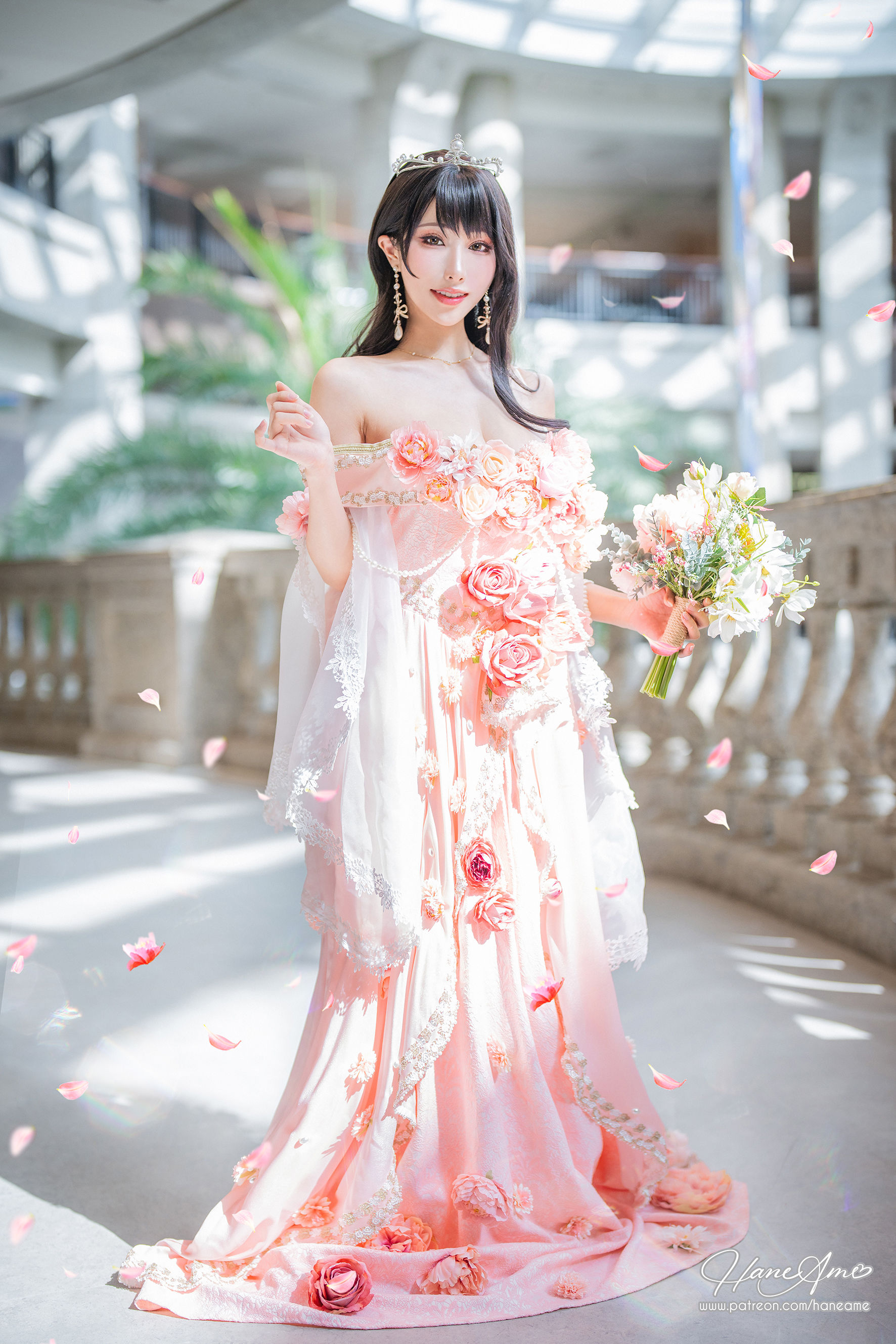 [福利COS] Hane Ame 雨波写真 - 生日礼服