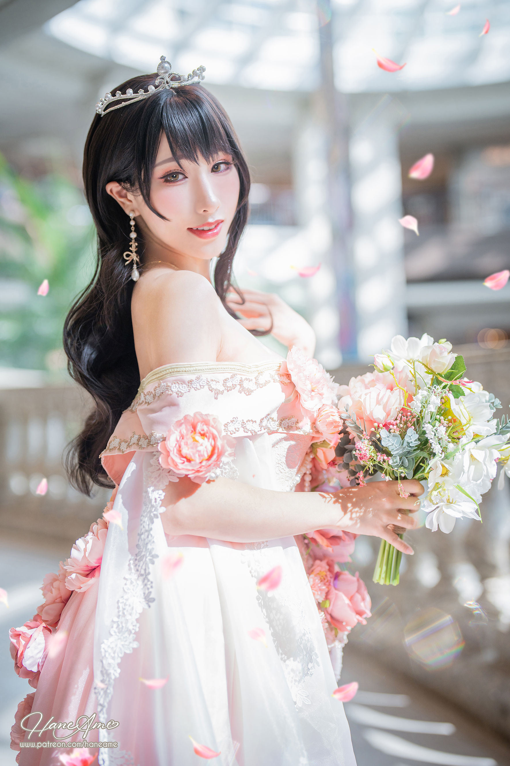 [福利COS] Hane Ame 雨波写真 - 生日礼服