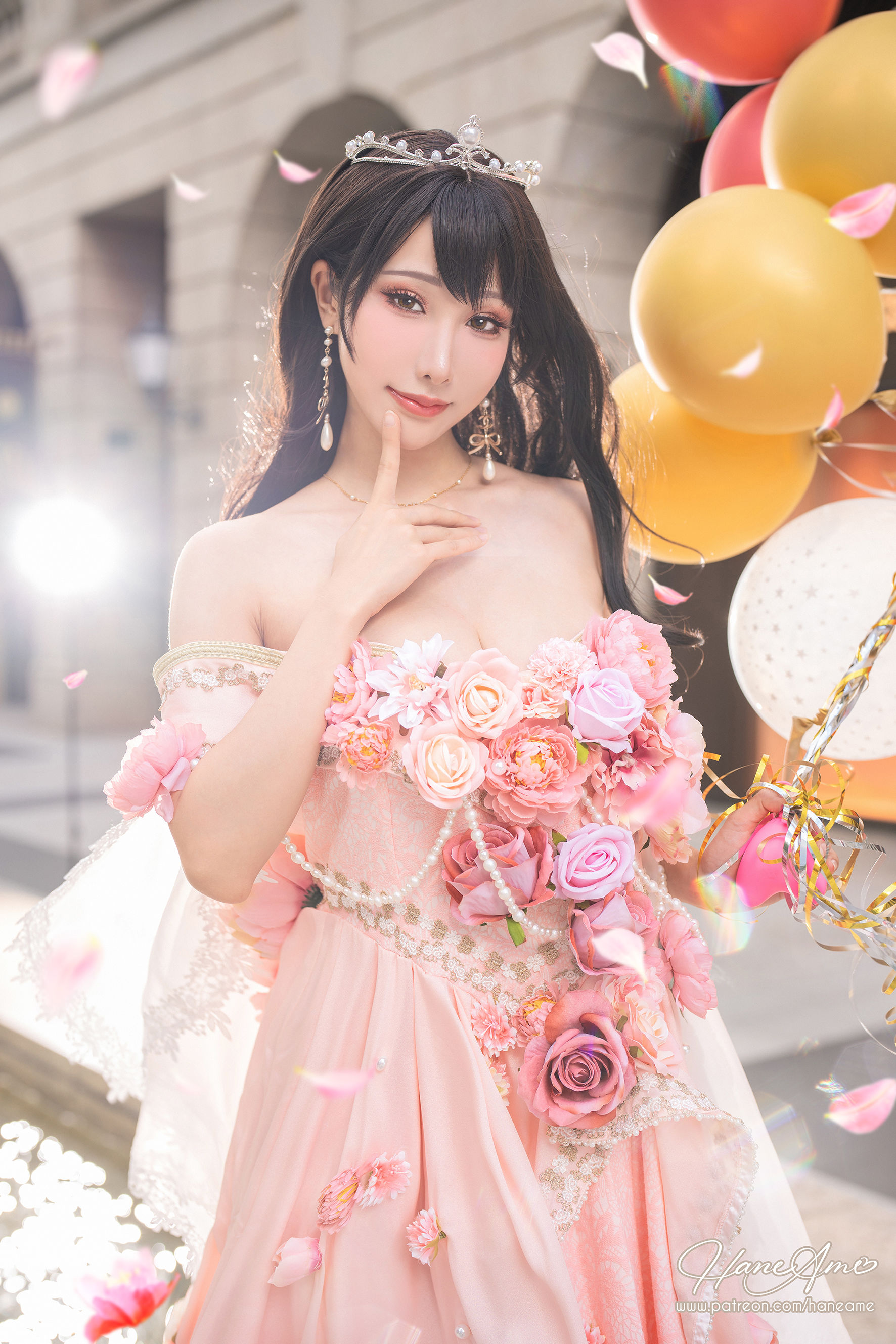 [福利COS] Hane Ame 雨波写真 - 生日礼服