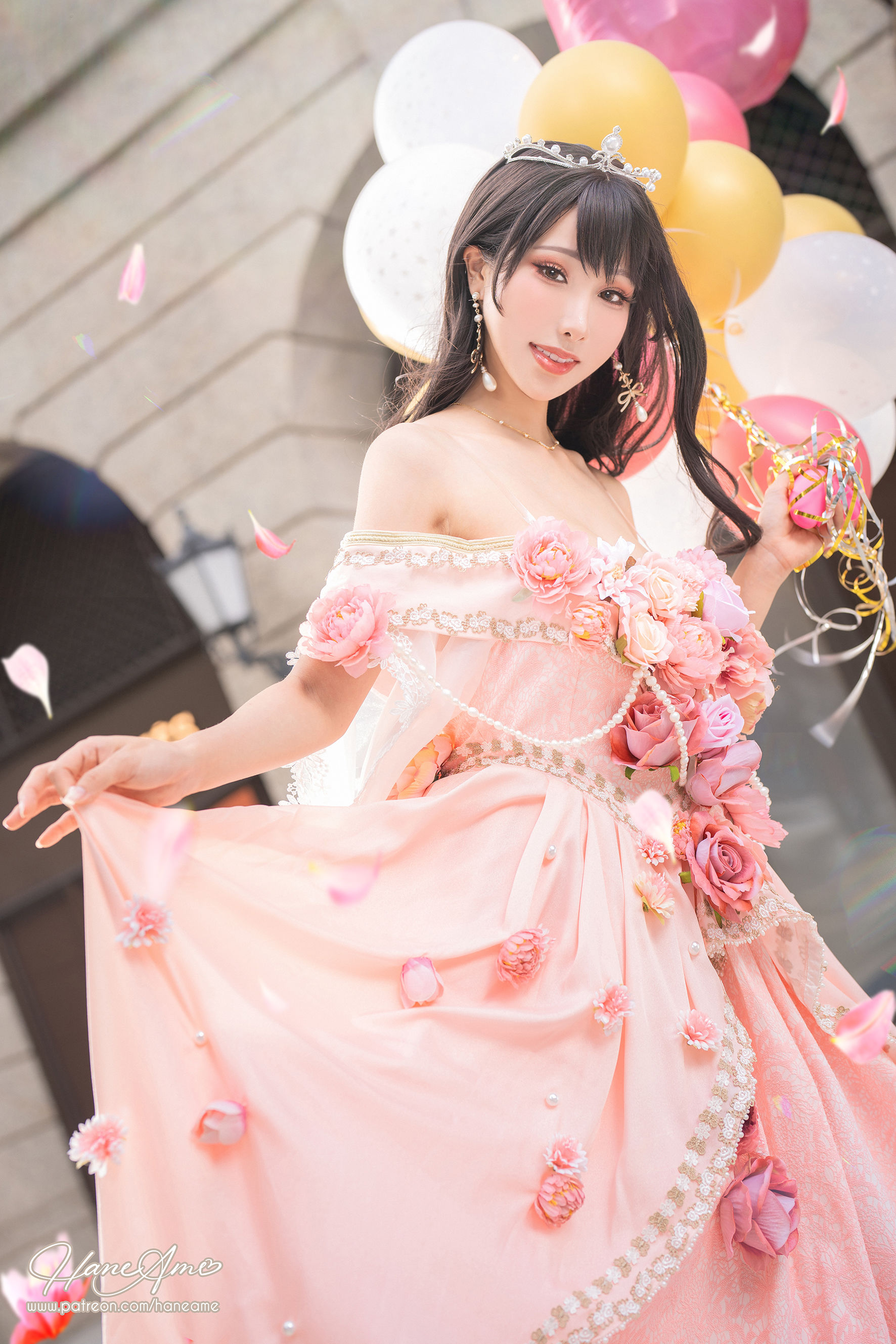 [福利COS] Hane Ame 雨波写真 - 生日礼服