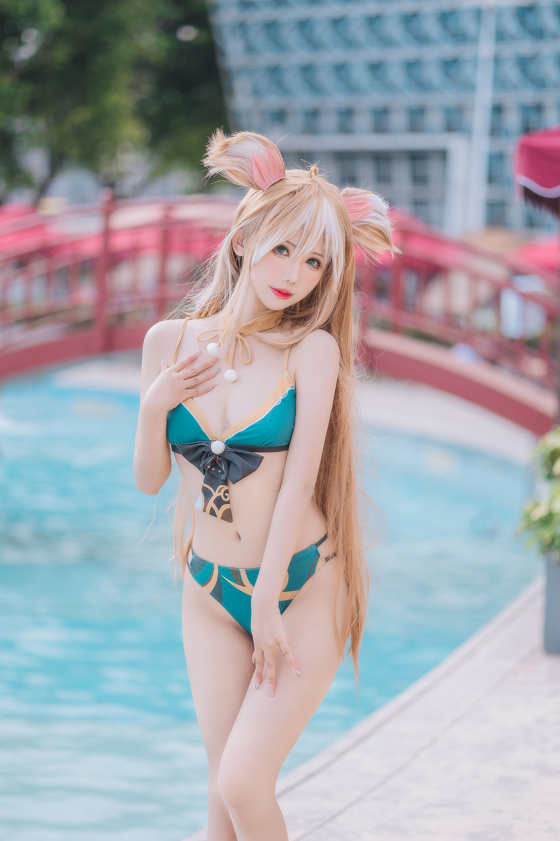 [福利COS] 仙女月 - 泽月希娜小姐泳装