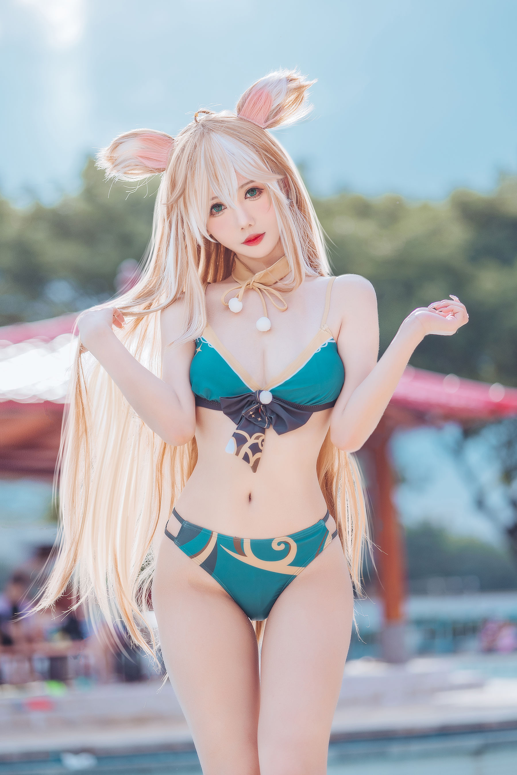 [福利COS] 仙女月 - 泽月希娜小姐泳装