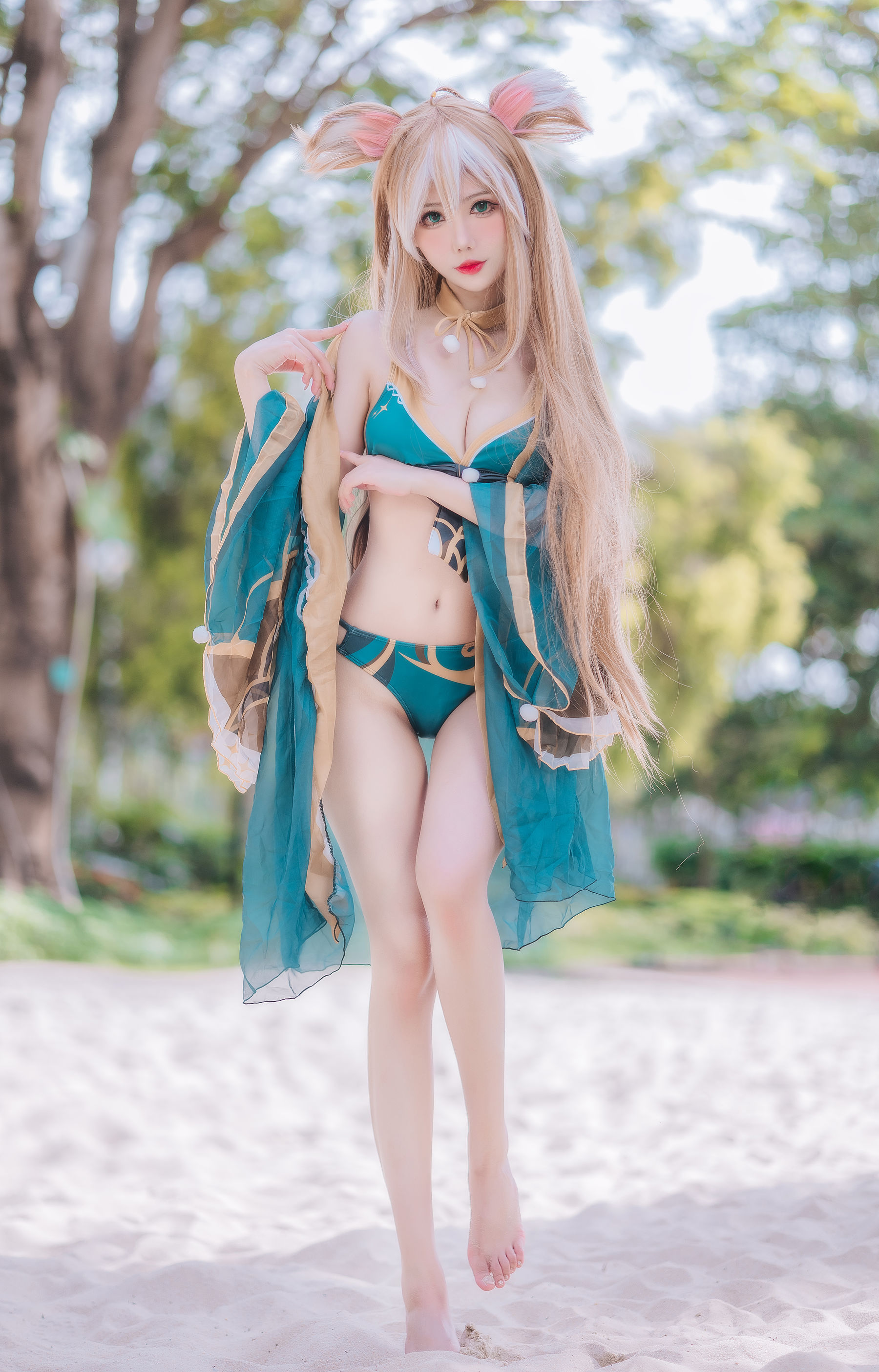 [福利COS] 仙女月 - 泽月希娜小姐泳装