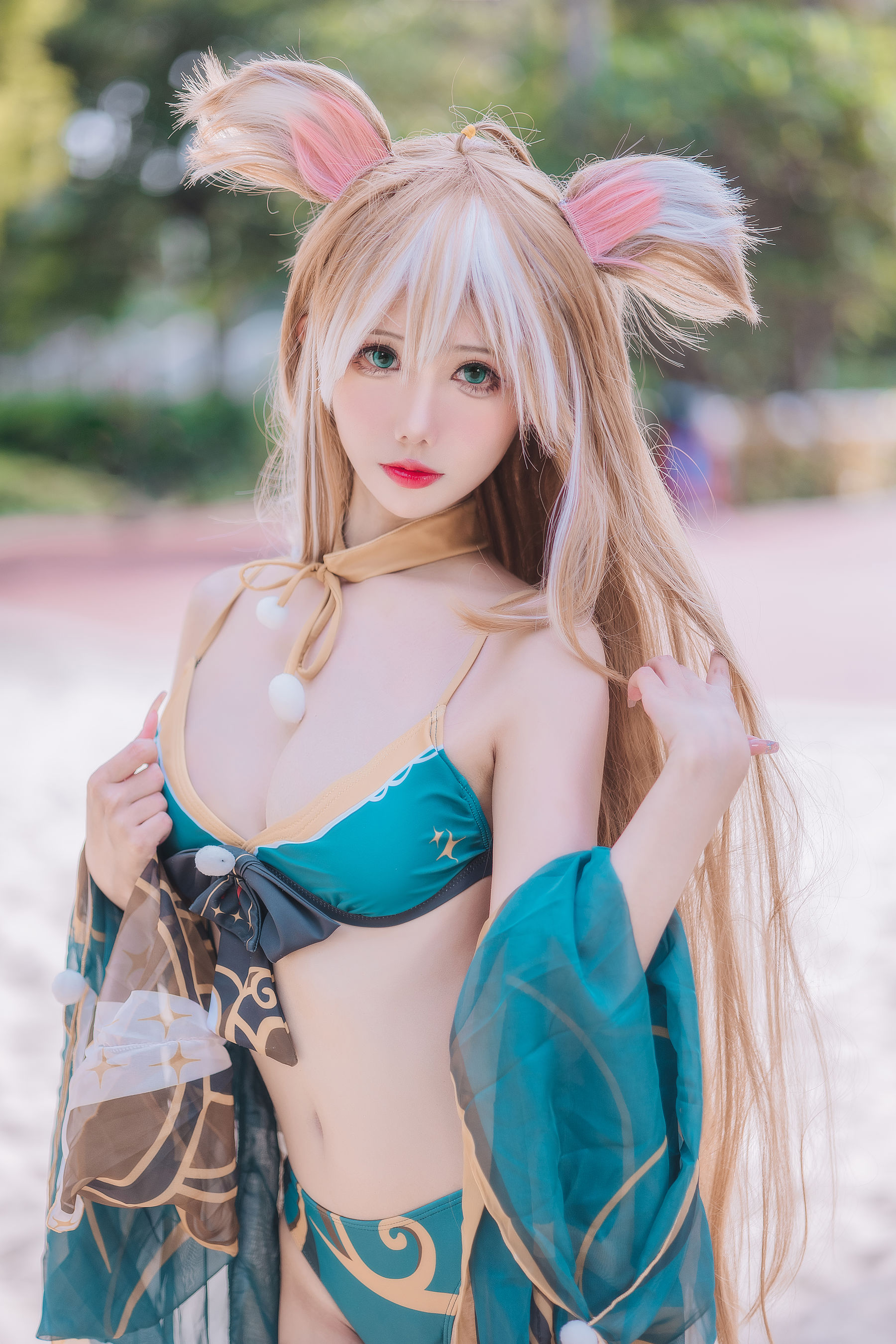 [福利COS] 仙女月 - 泽月希娜小姐泳装