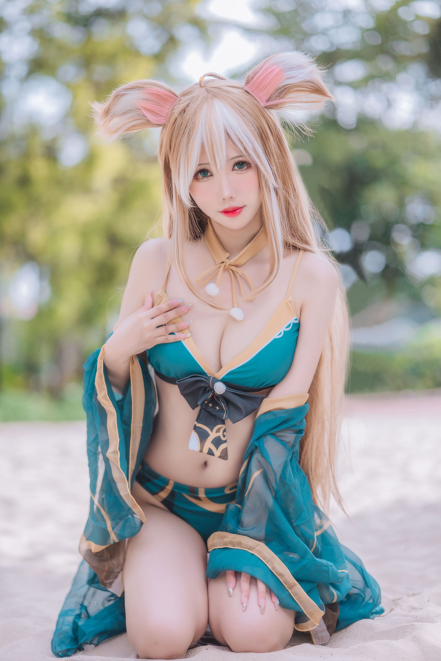 [福利COS] 仙女月 - 泽月希娜小姐泳装