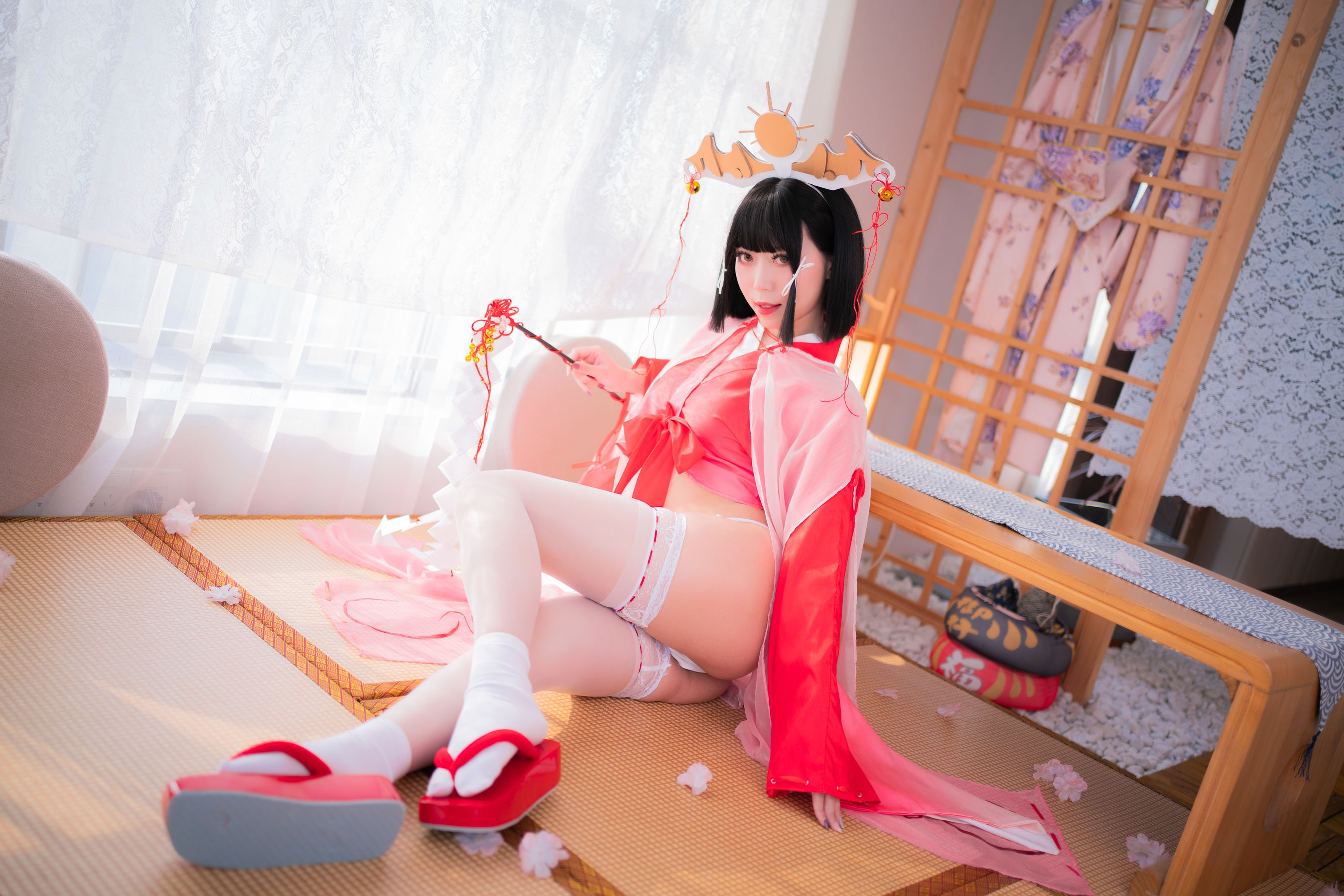 [福利COS] 动漫博主Money冷冷 - 辉夜巫女