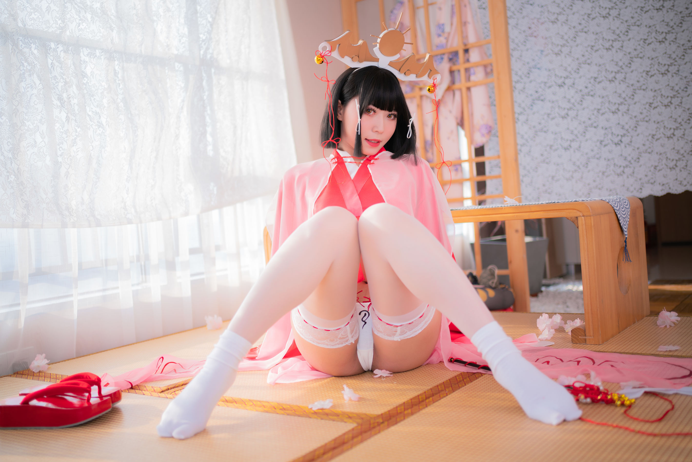 [福利COS] 动漫博主Money冷冷 - 辉夜巫女