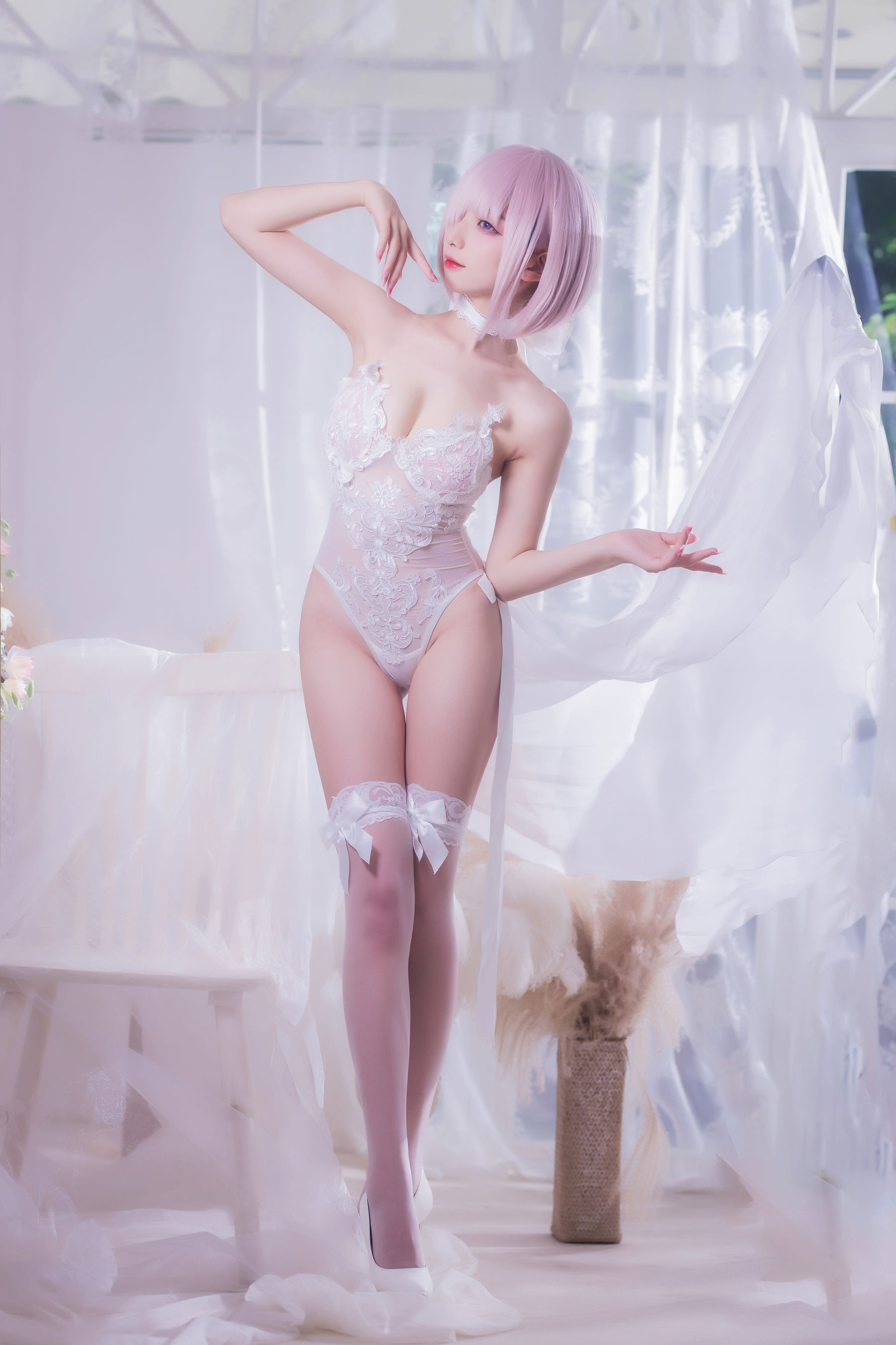 [福利COS] 动漫博主封疆疆v - 婚纱玛修