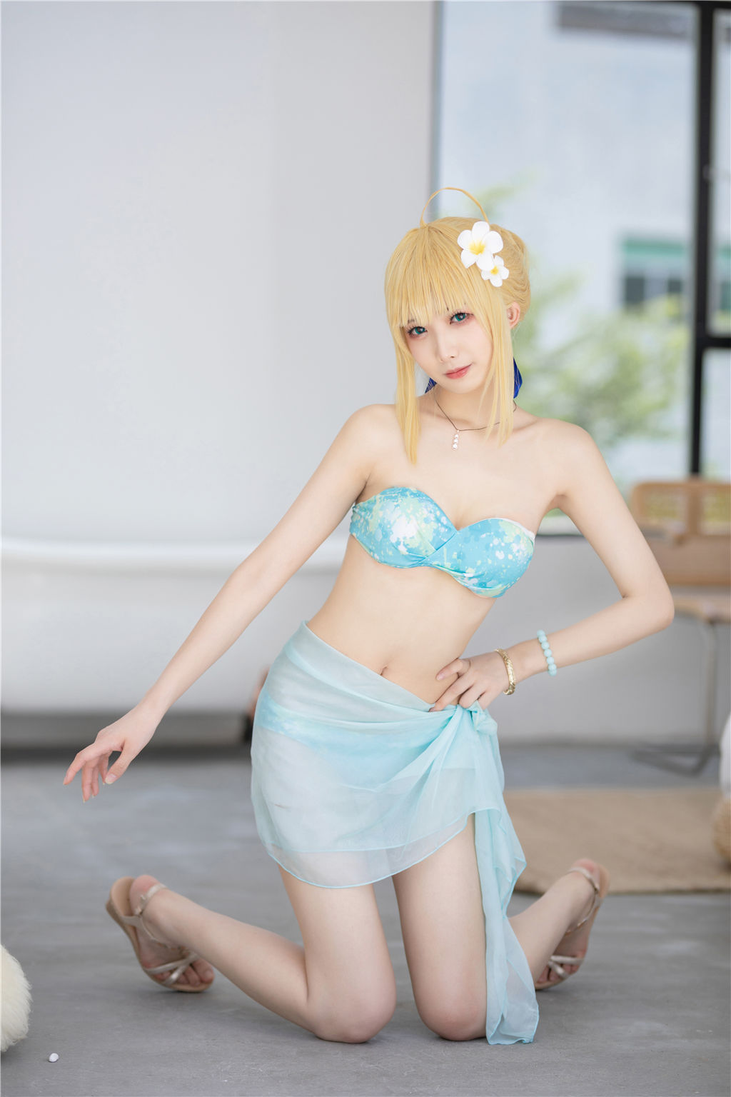 [福利COS] 动漫博主封疆疆v - 阿尔托莉雅・潘德拉贡 泳装