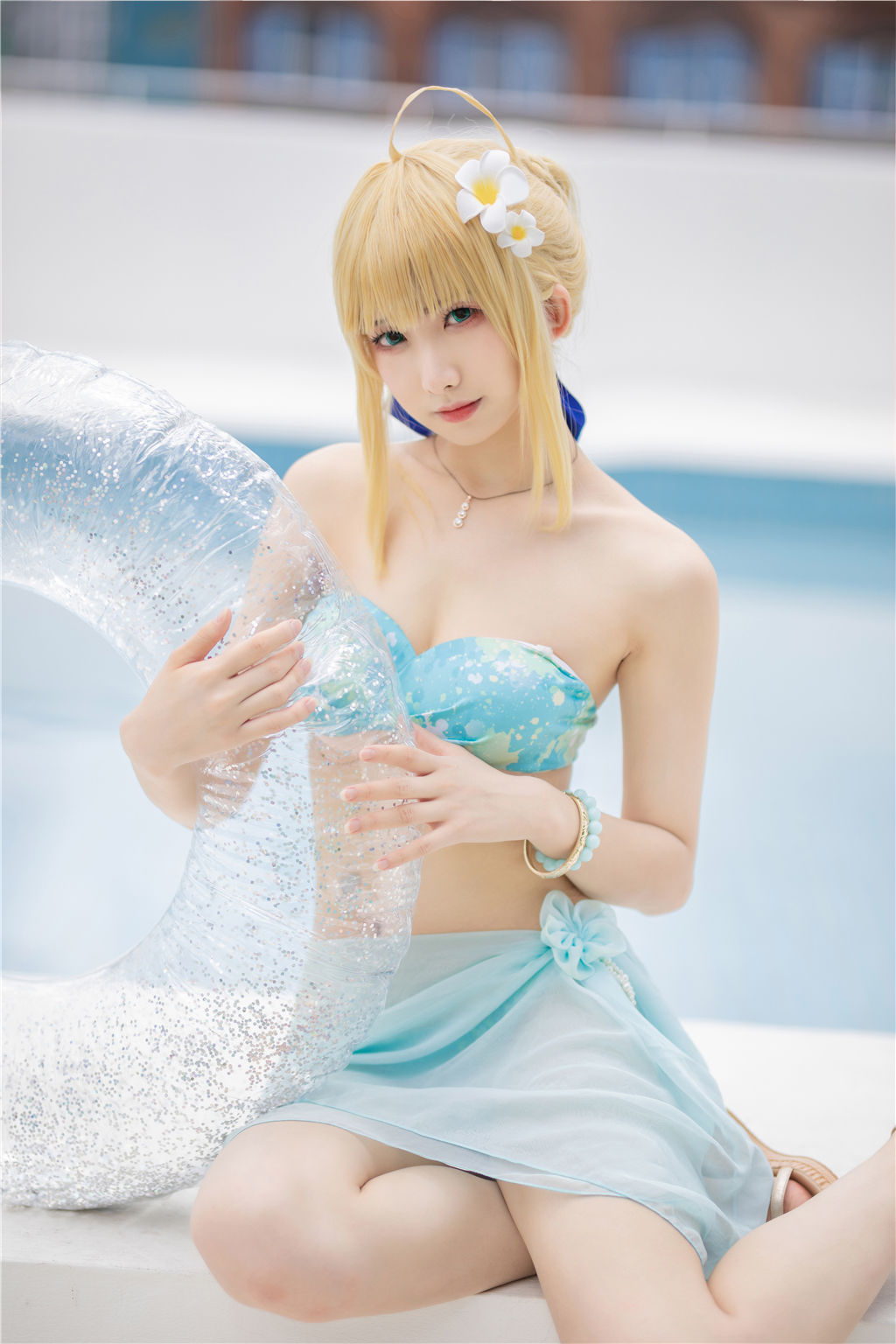 [福利COS] 动漫博主封疆疆v - 阿尔托莉雅・潘德拉贡 泳装
