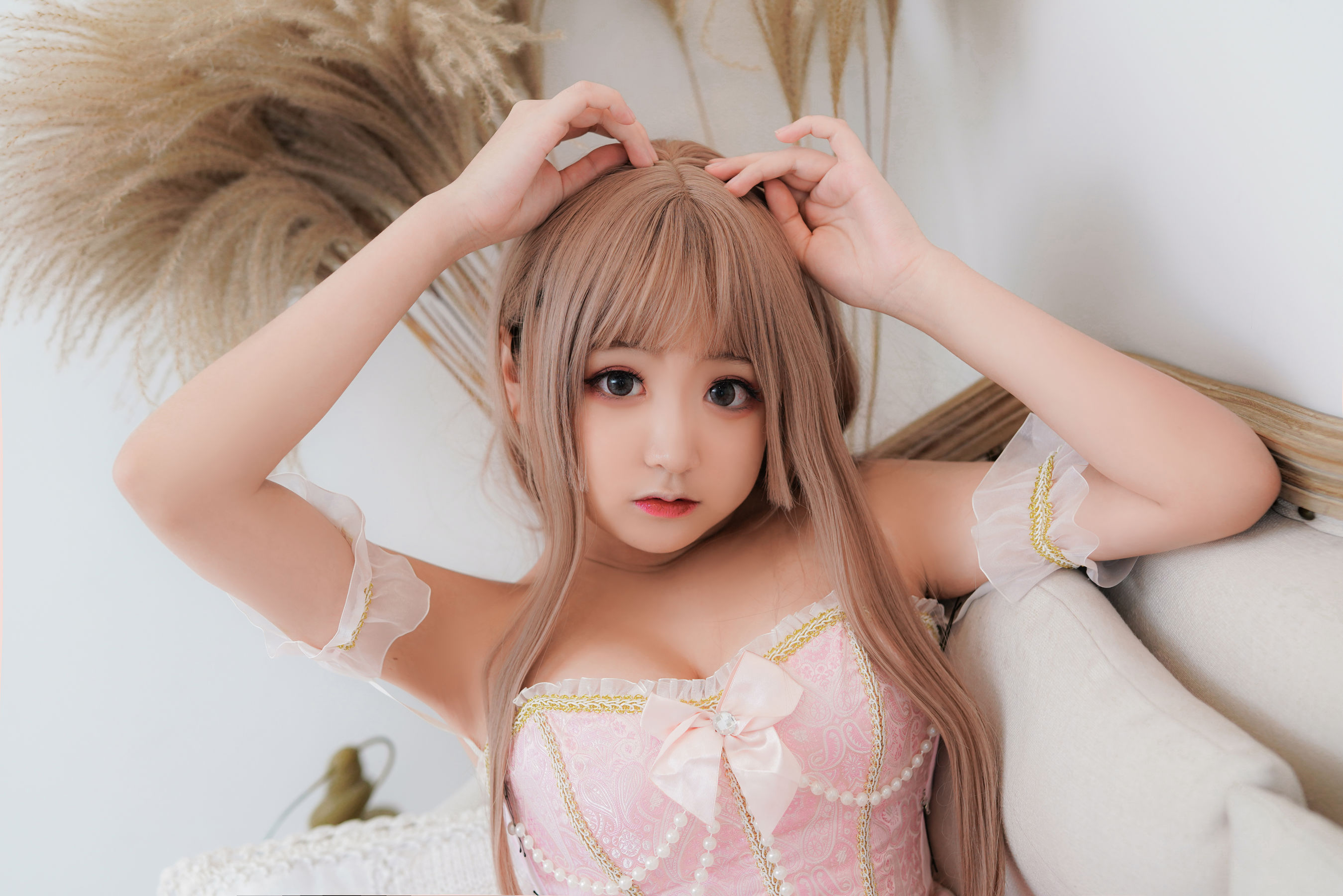 [福利COS] 动漫博主恩田直幸 - 粉色束缚