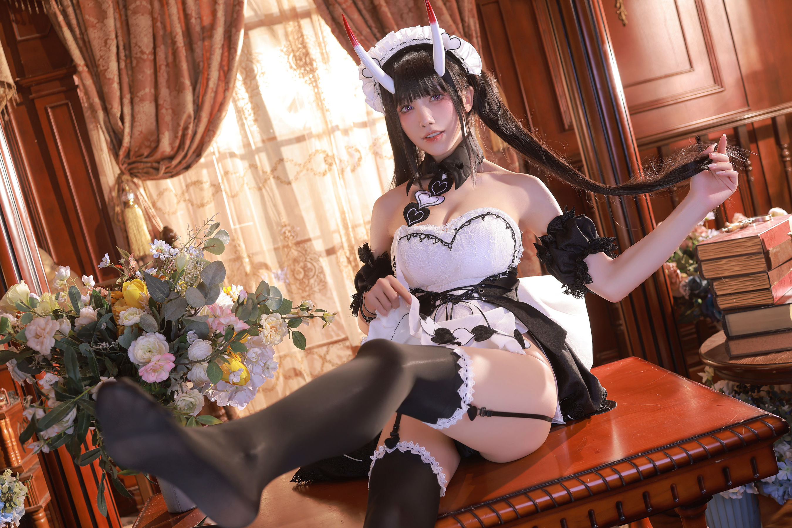 [福利COS] 动漫博主水淼aqua - Noshiro maid