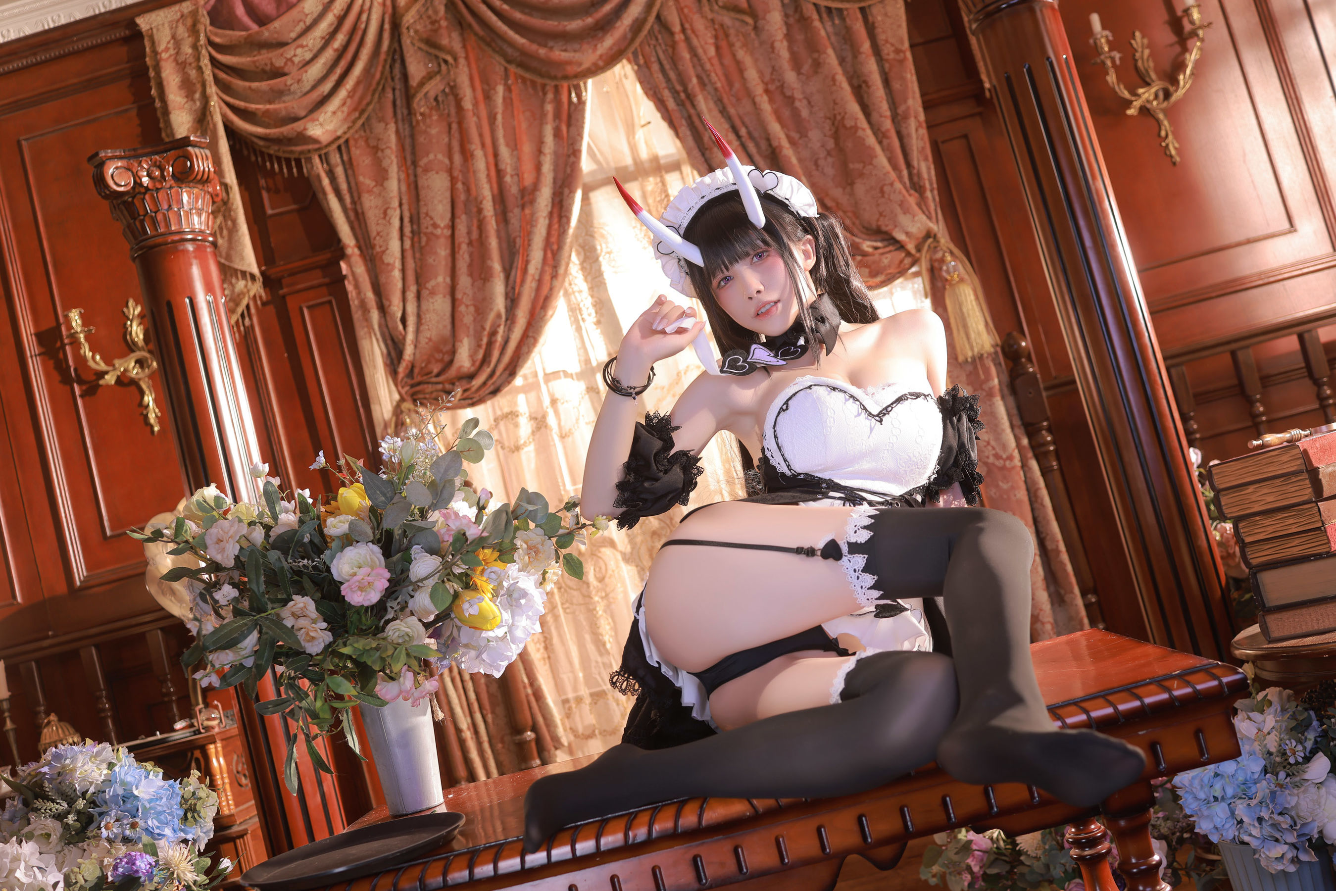 [福利COS] 动漫博主水淼aqua - Noshiro maid