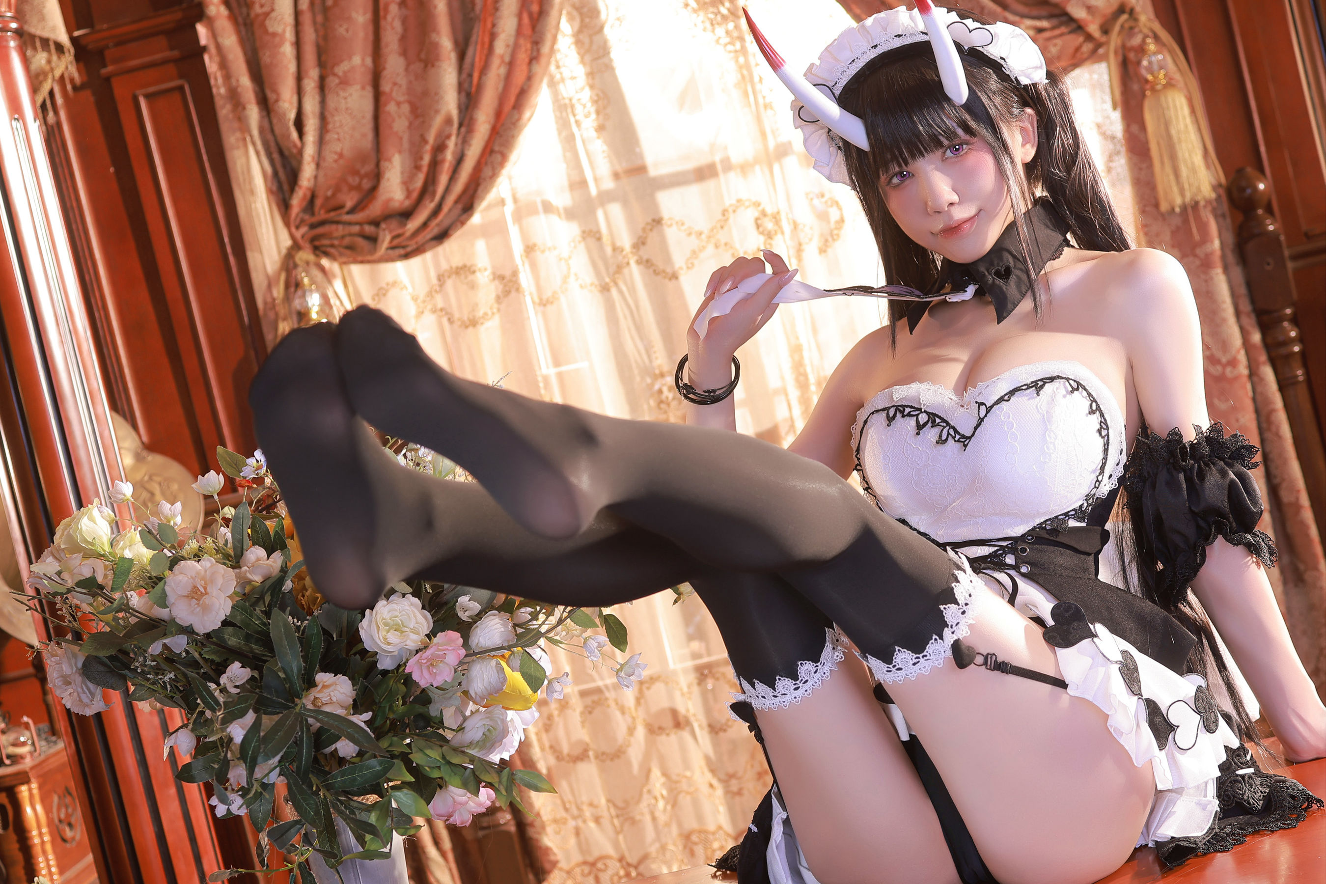 [福利COS] 动漫博主水淼aqua - Noshiro maid
