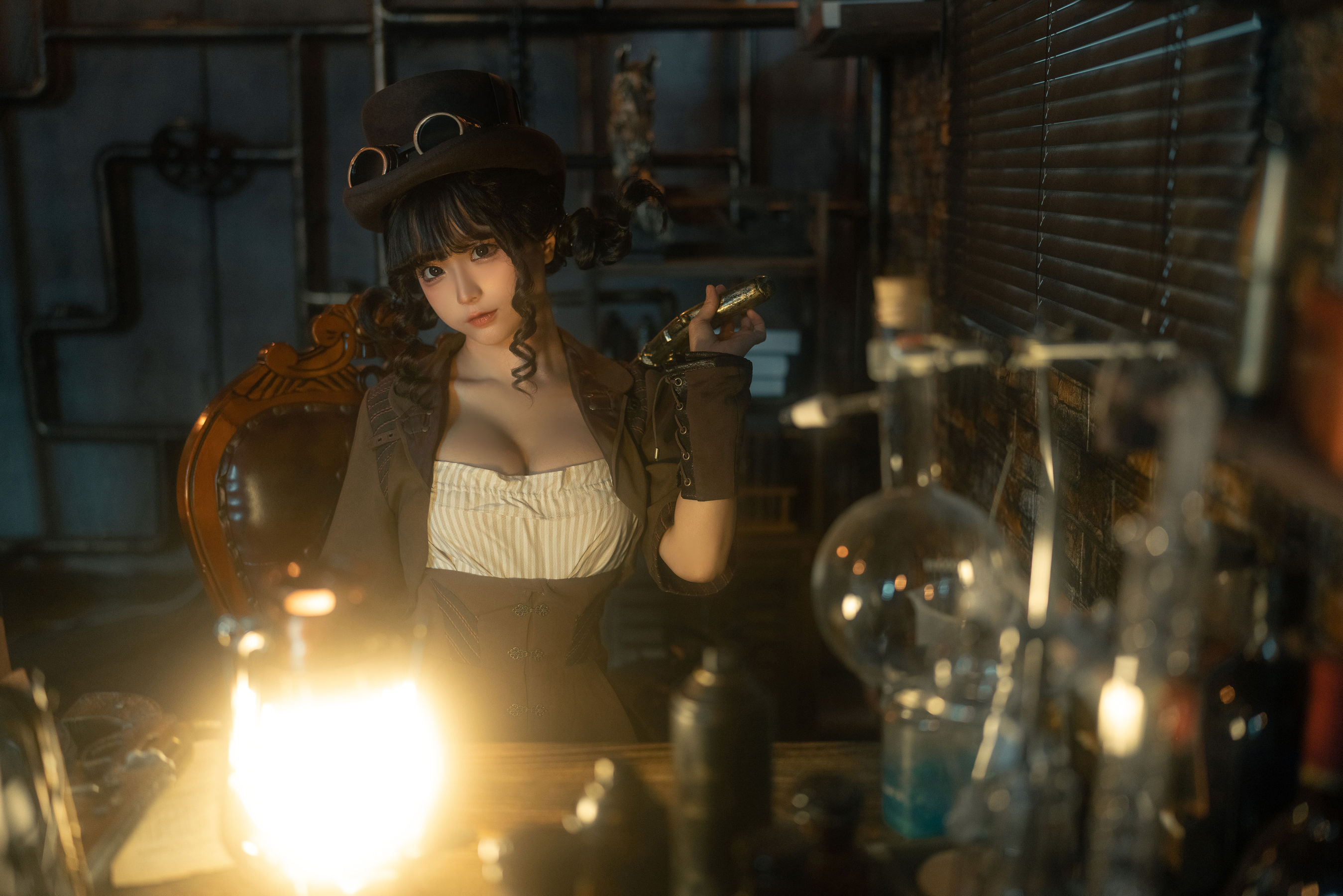 [福利COS] 动漫博主蠢沫沫 - 蒸汽少女