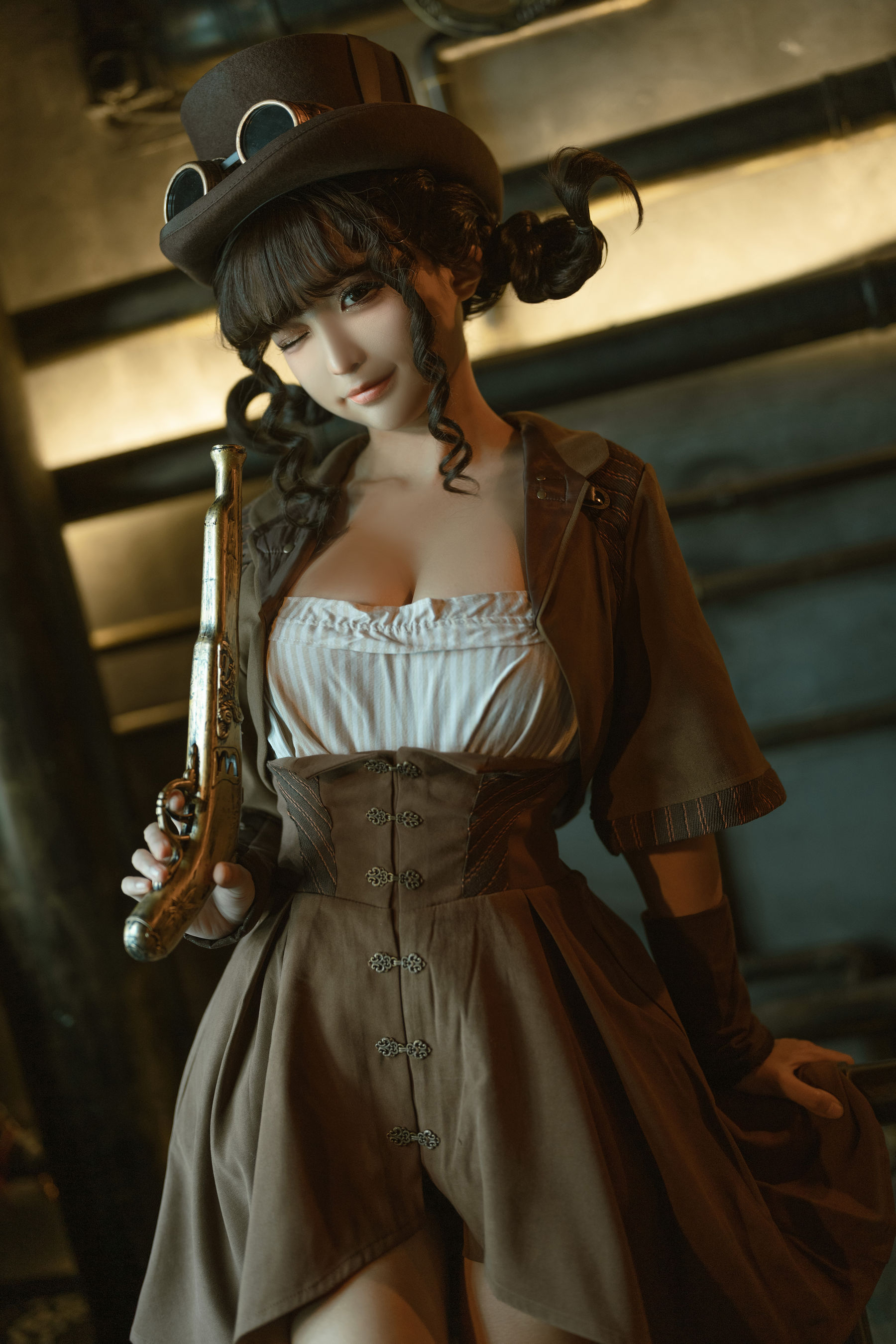 [福利COS] 动漫博主蠢沫沫 - 蒸汽少女