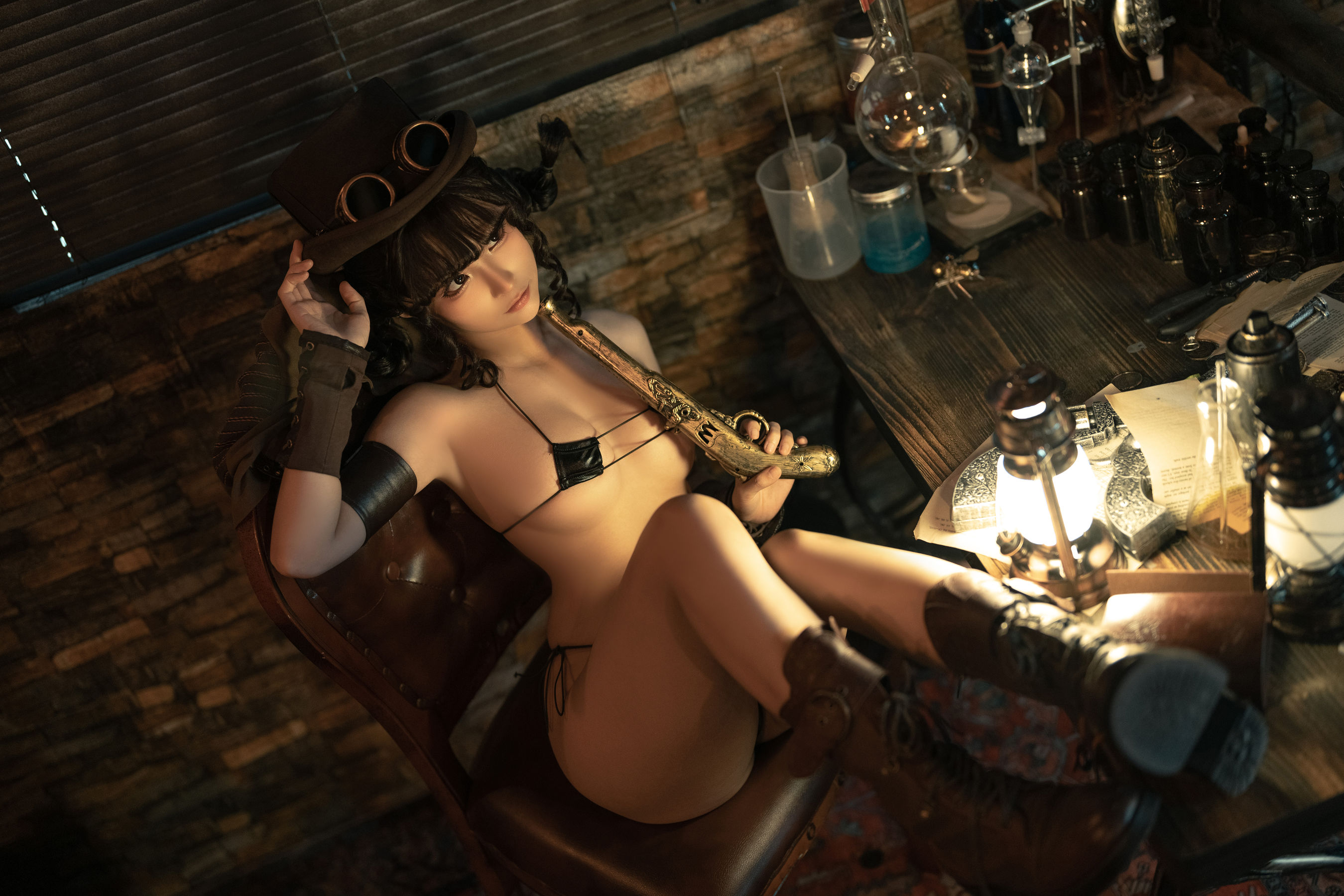 [福利COS] 动漫博主蠢沫沫 - 蒸汽少女