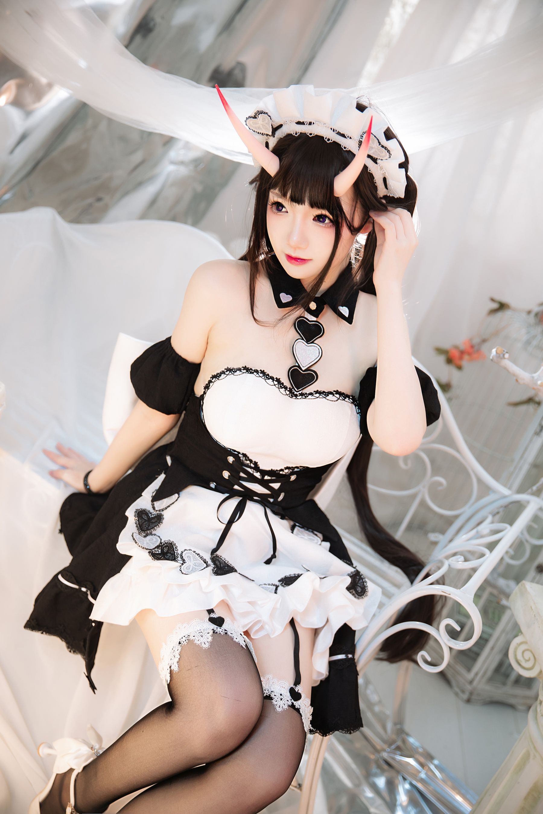 [福利COS] 动漫博主雪晴Astra - 能代女仆