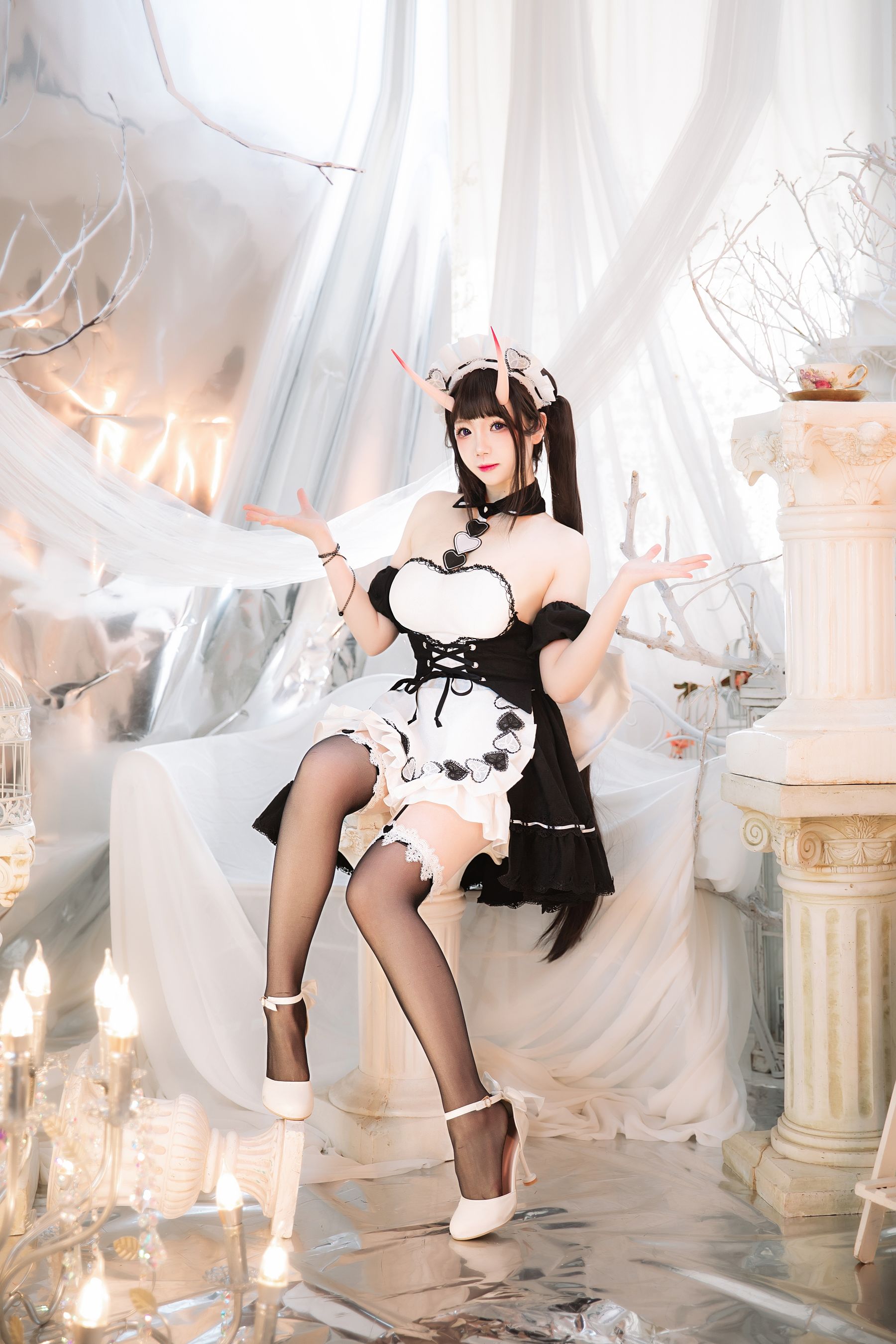 [福利COS] 动漫博主雪晴Astra - 能代女仆