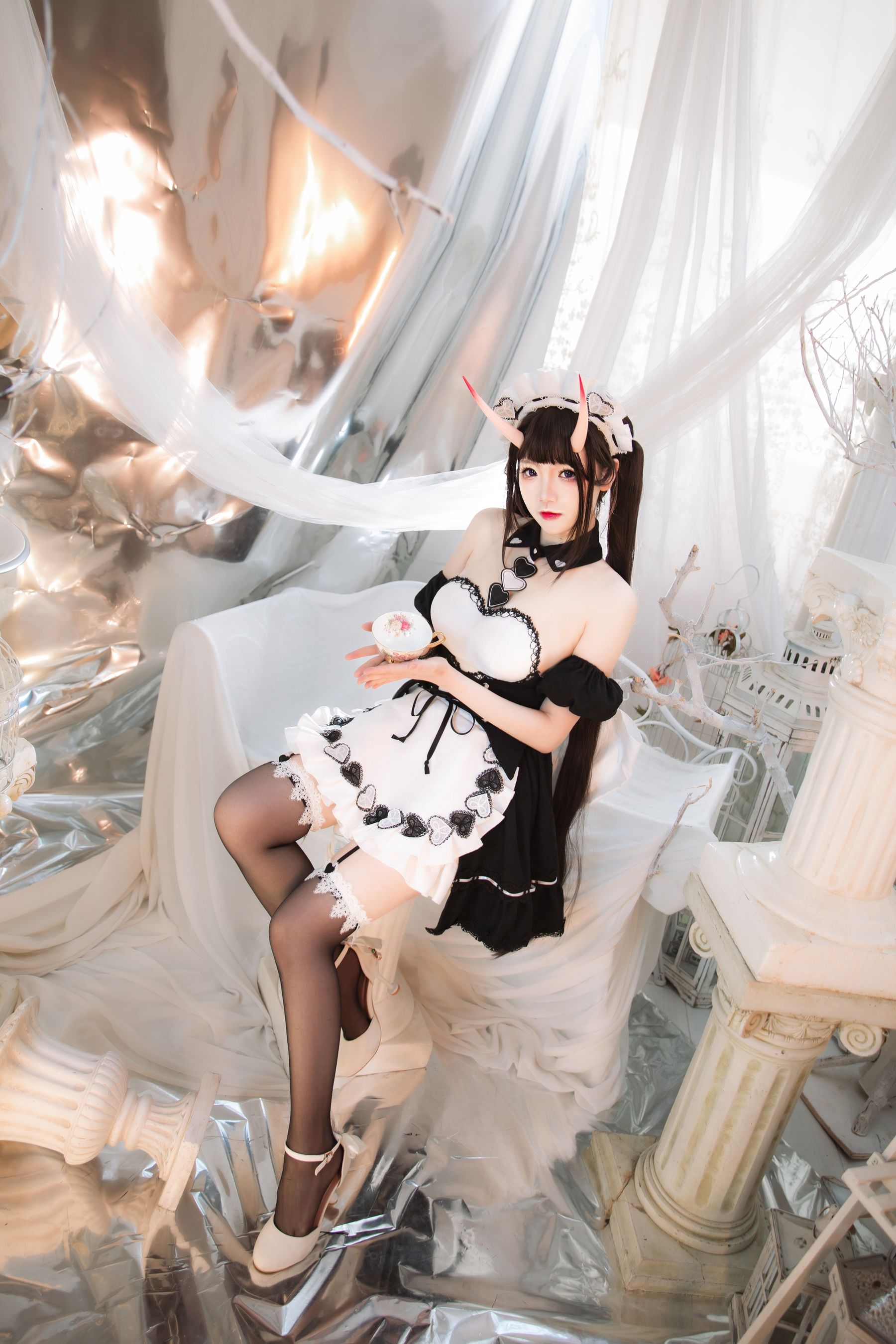 [福利COS] 动漫博主雪晴Astra - 能代女仆