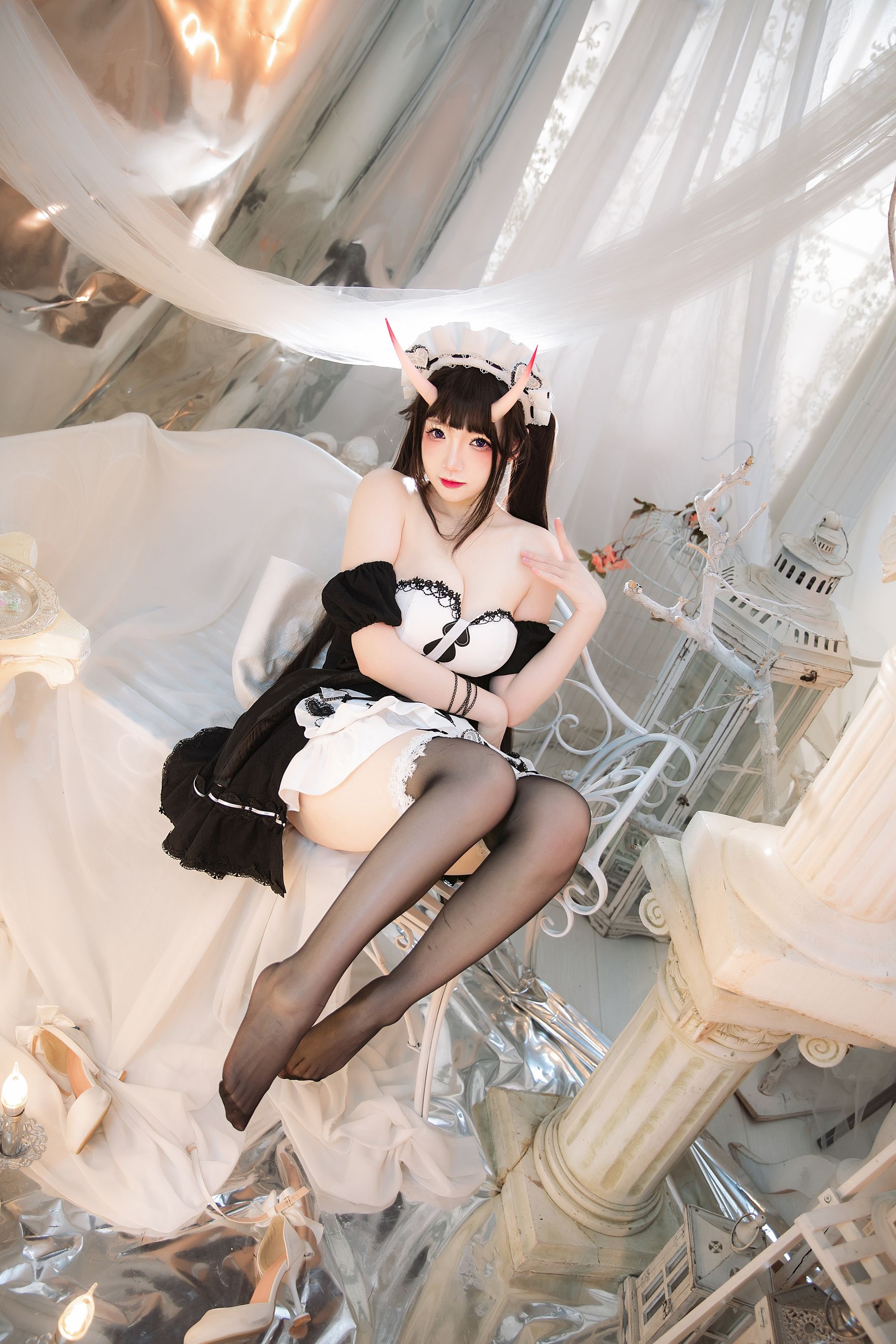 [福利COS] 动漫博主雪晴Astra - 能代女仆
