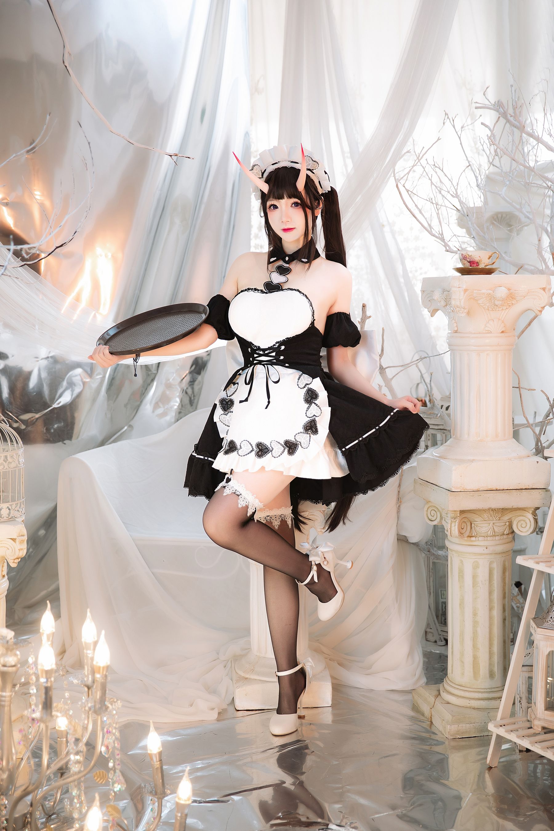 [福利COS] 动漫博主雪晴Astra - 能代女仆