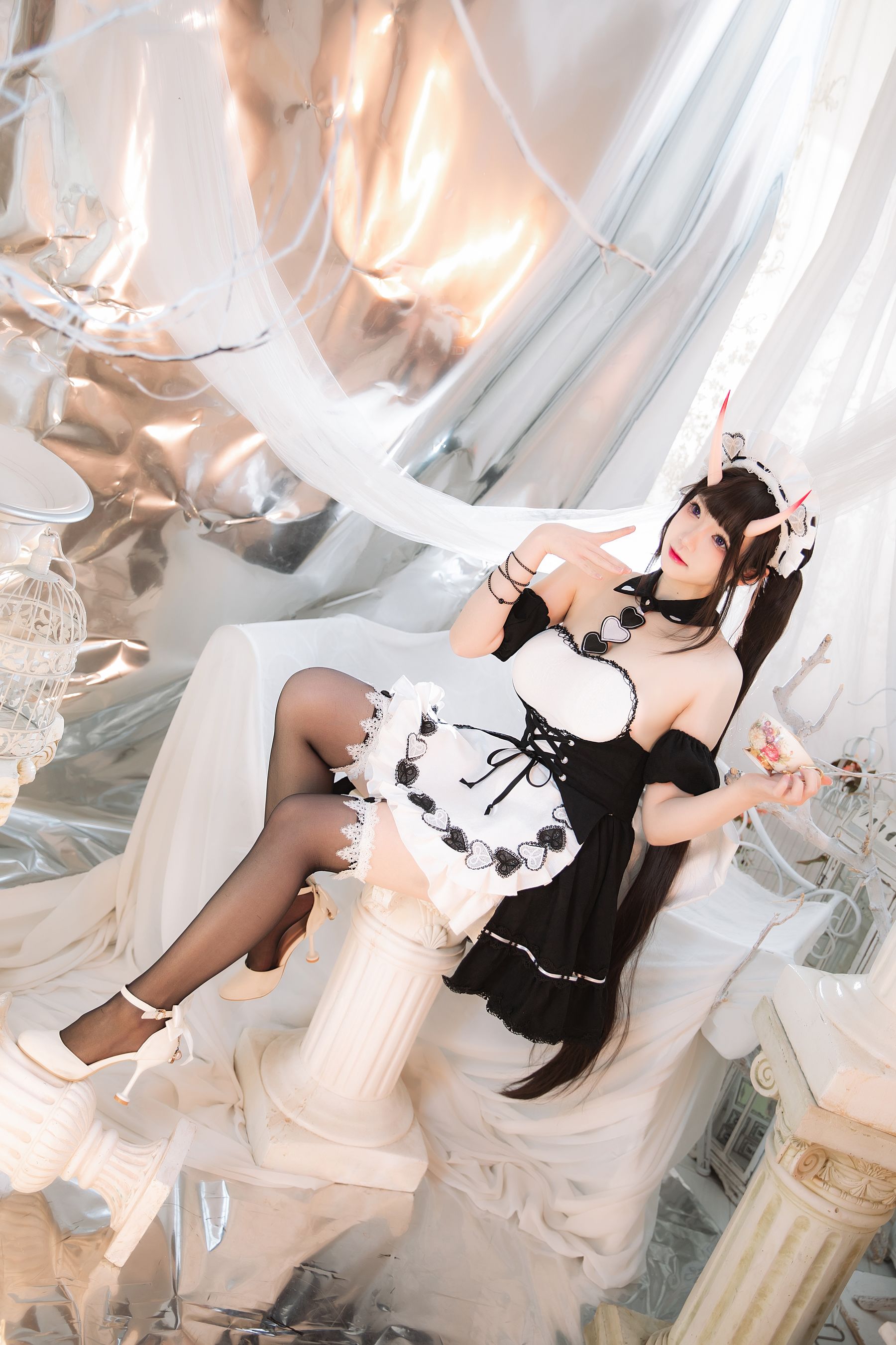 [福利COS] 动漫博主雪晴Astra - 能代女仆