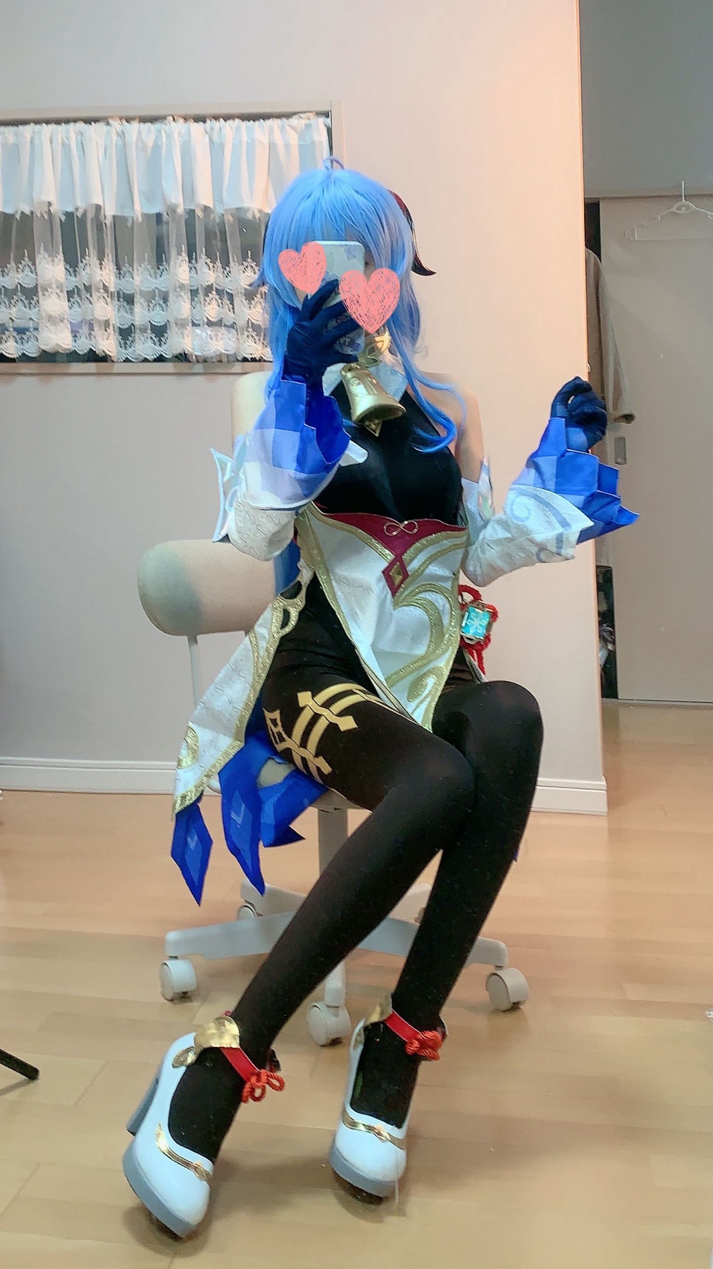 [福利COS] 千阳(ちよ) - 甘雨对镜拍