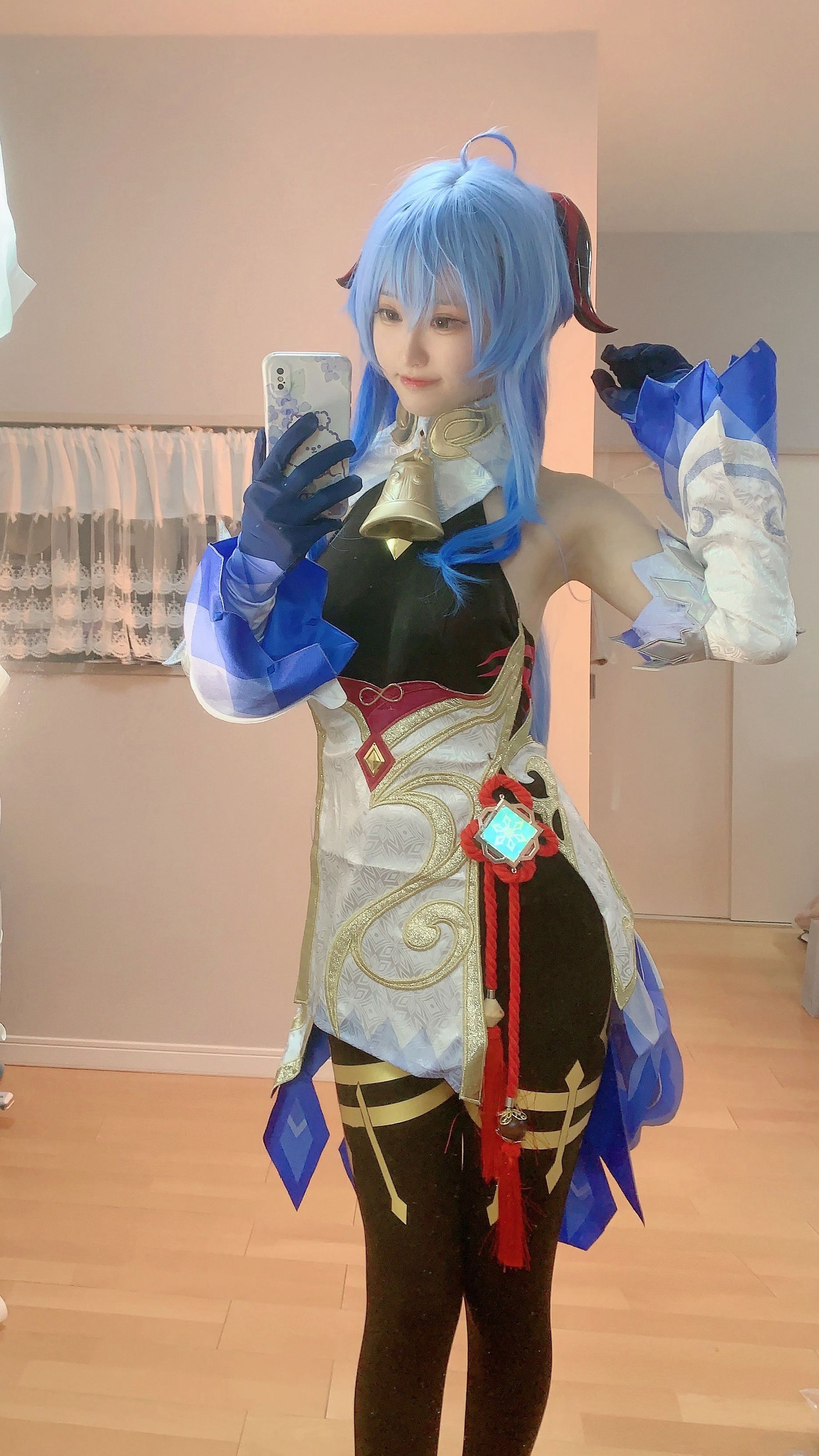[福利COS] 千阳(ちよ) - 甘雨对镜拍