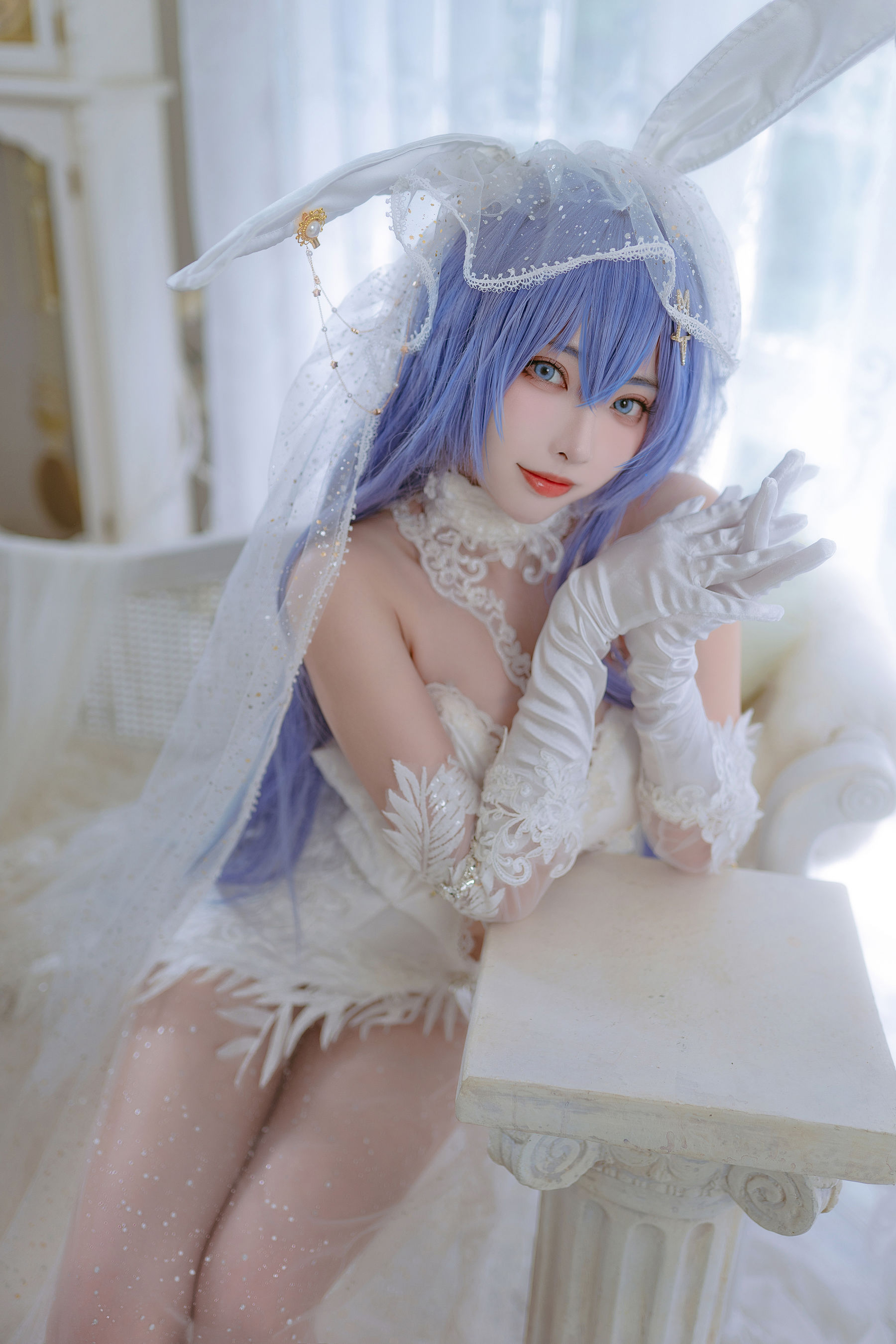 [福利COS] 宫本桜 - 花园花嫁