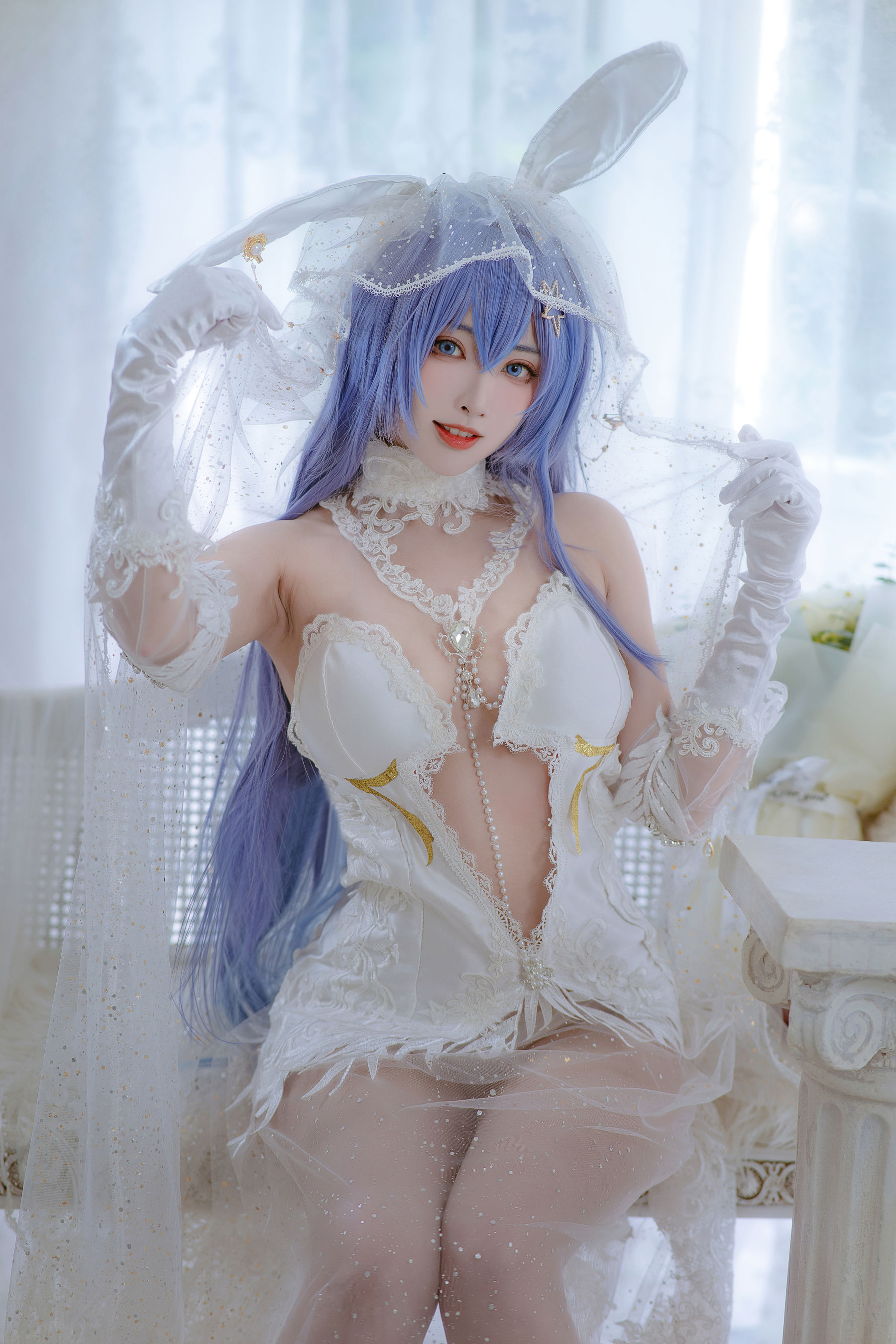 [福利COS] 宫本桜 - 花园花嫁